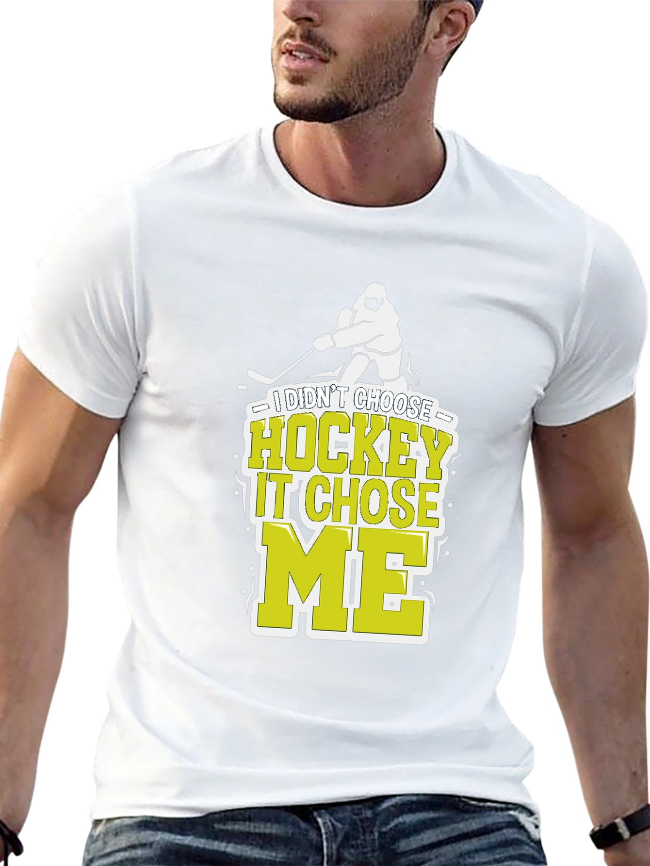 Hockey Chose Me T-Shirt Funny Hockey Player Tee