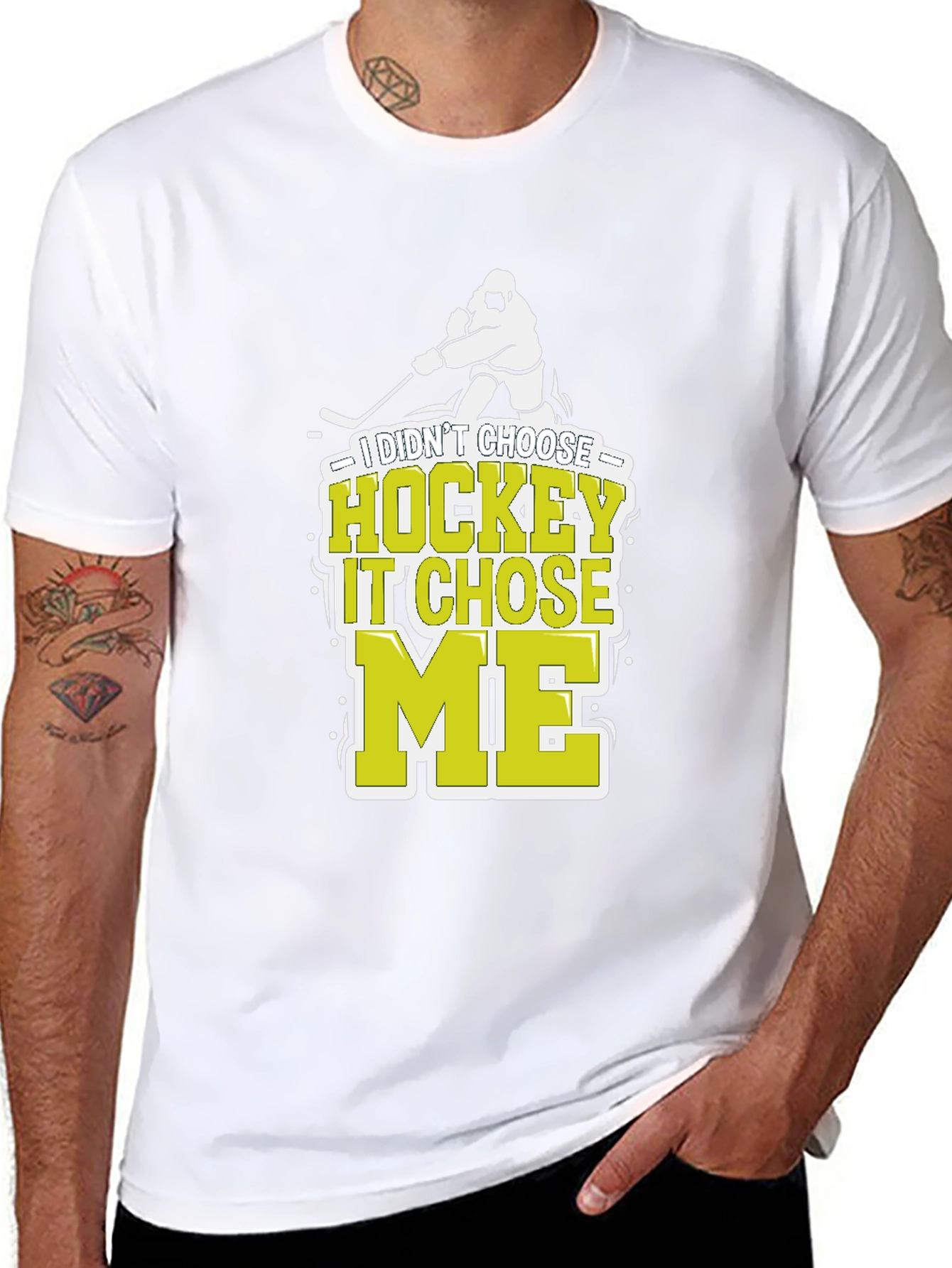 Hockey Chose Me T-Shirt Funny Hockey Player Tee