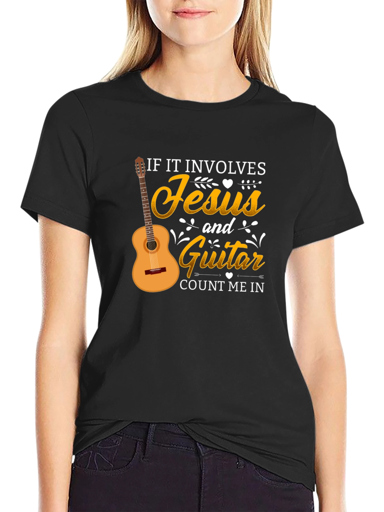 Jesus and Guitar T-Shirt - Christian Music Lover Tee