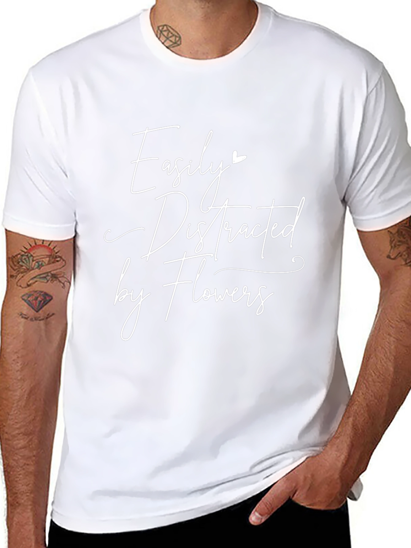 Easily Distracted by Flowers Graphic Tee