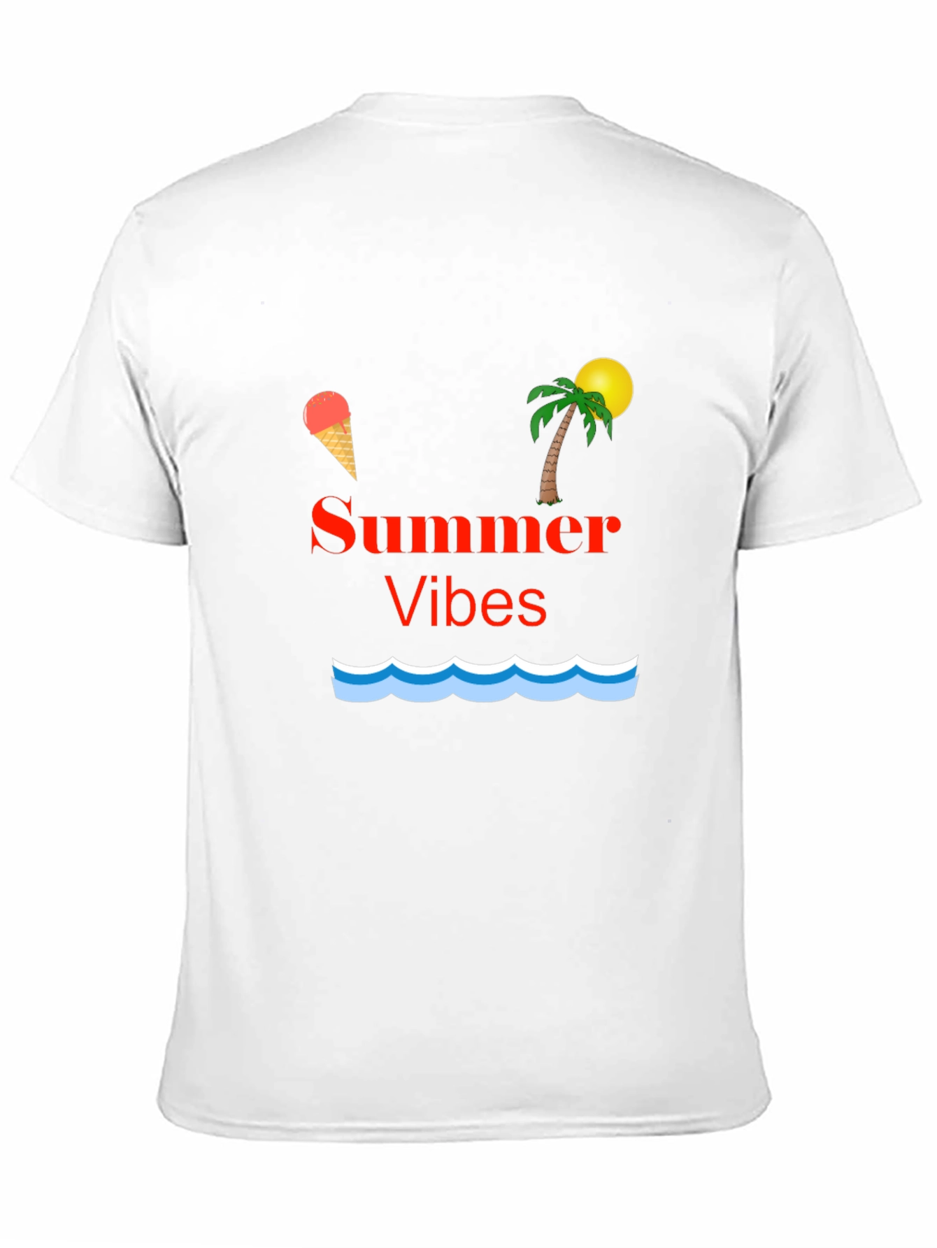 Summer Vibes Graphic T-Shirt - Black