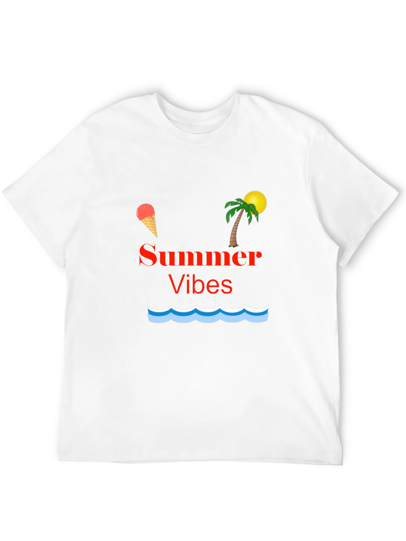 Summer Vibes Graphic T-Shirt - Black