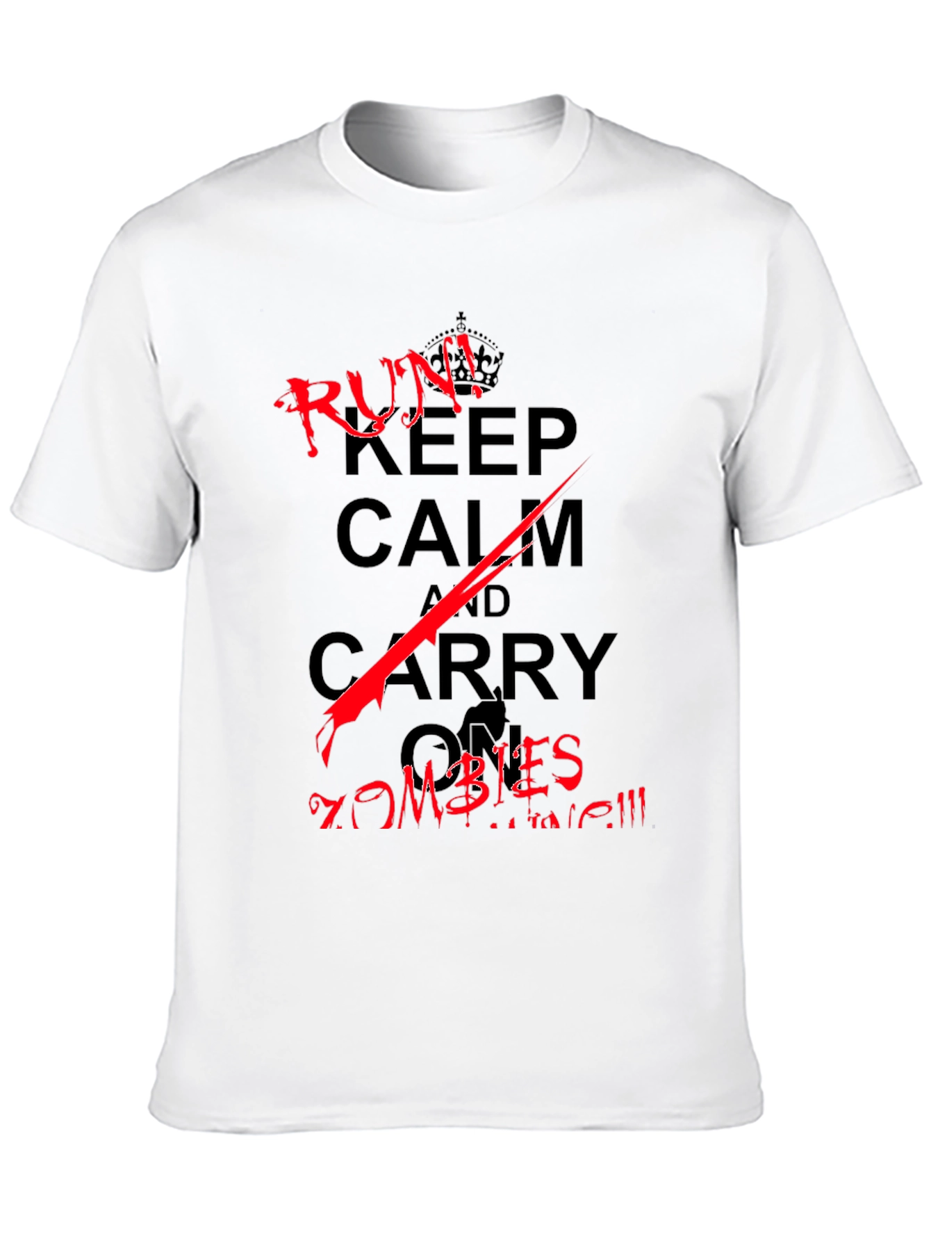 Keep Calm Run From Zombies T-Shirt