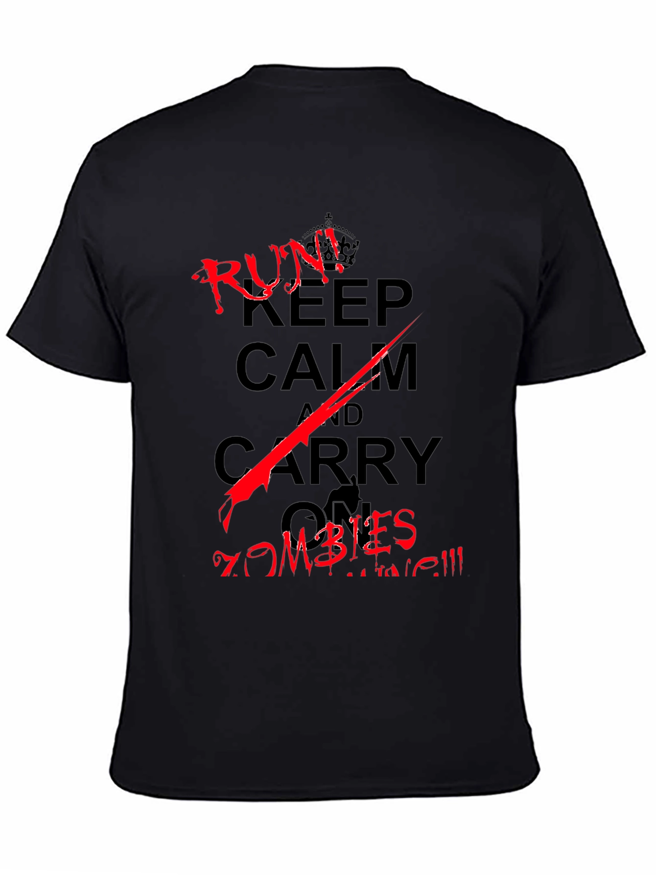 Keep Calm Run From Zombies T-Shirt