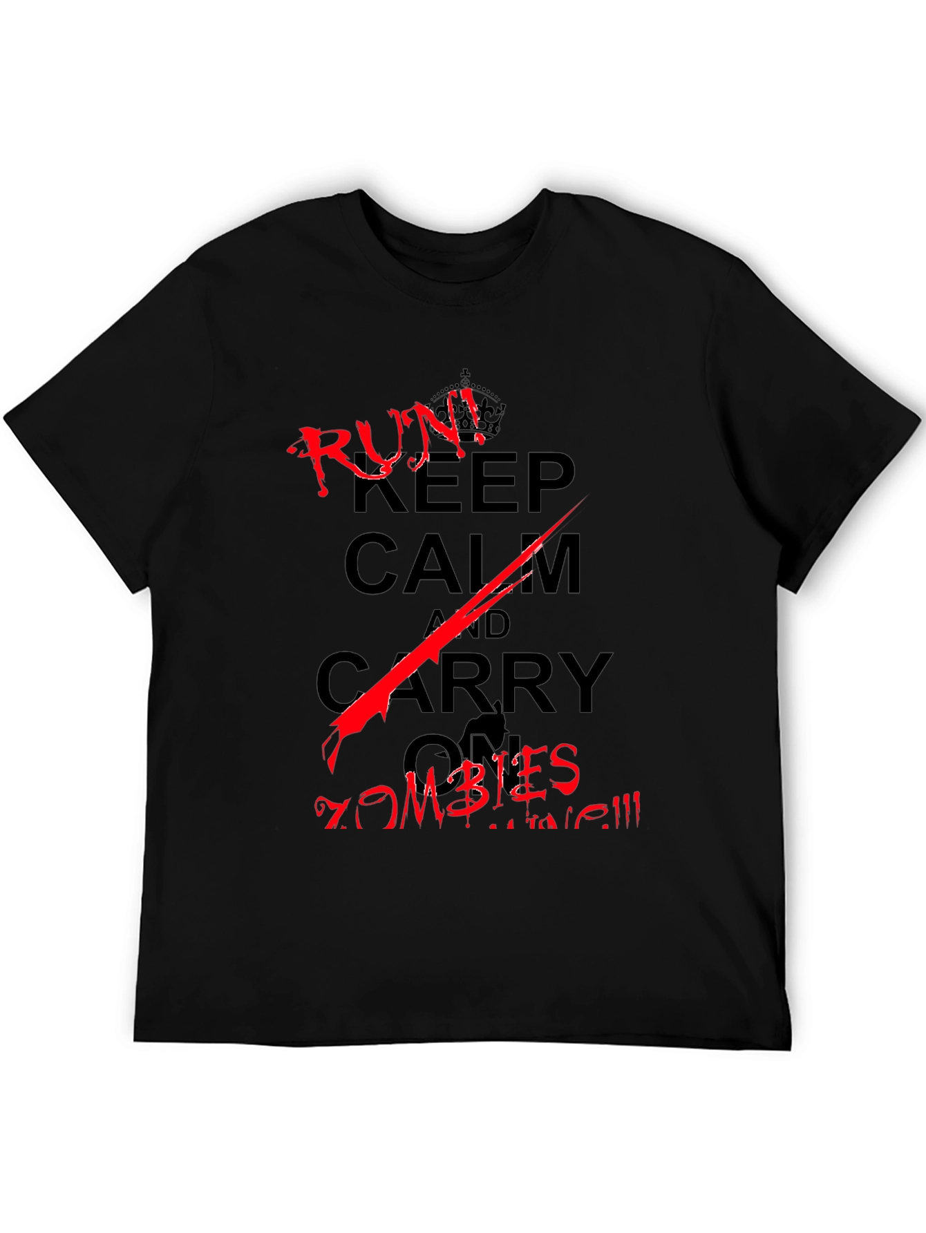 Keep Calm Run From Zombies T-Shirt