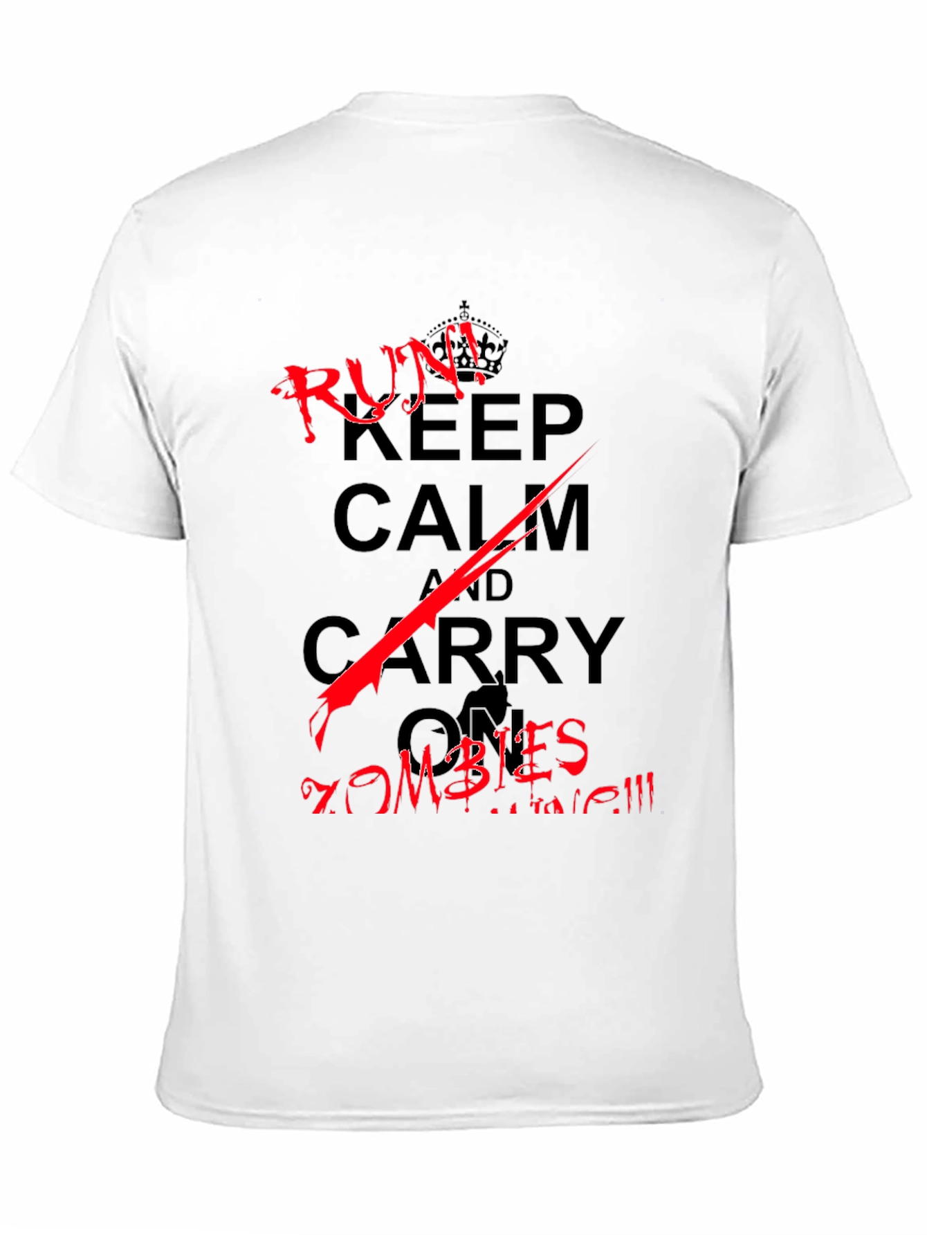 Keep Calm Run From Zombies T-Shirt