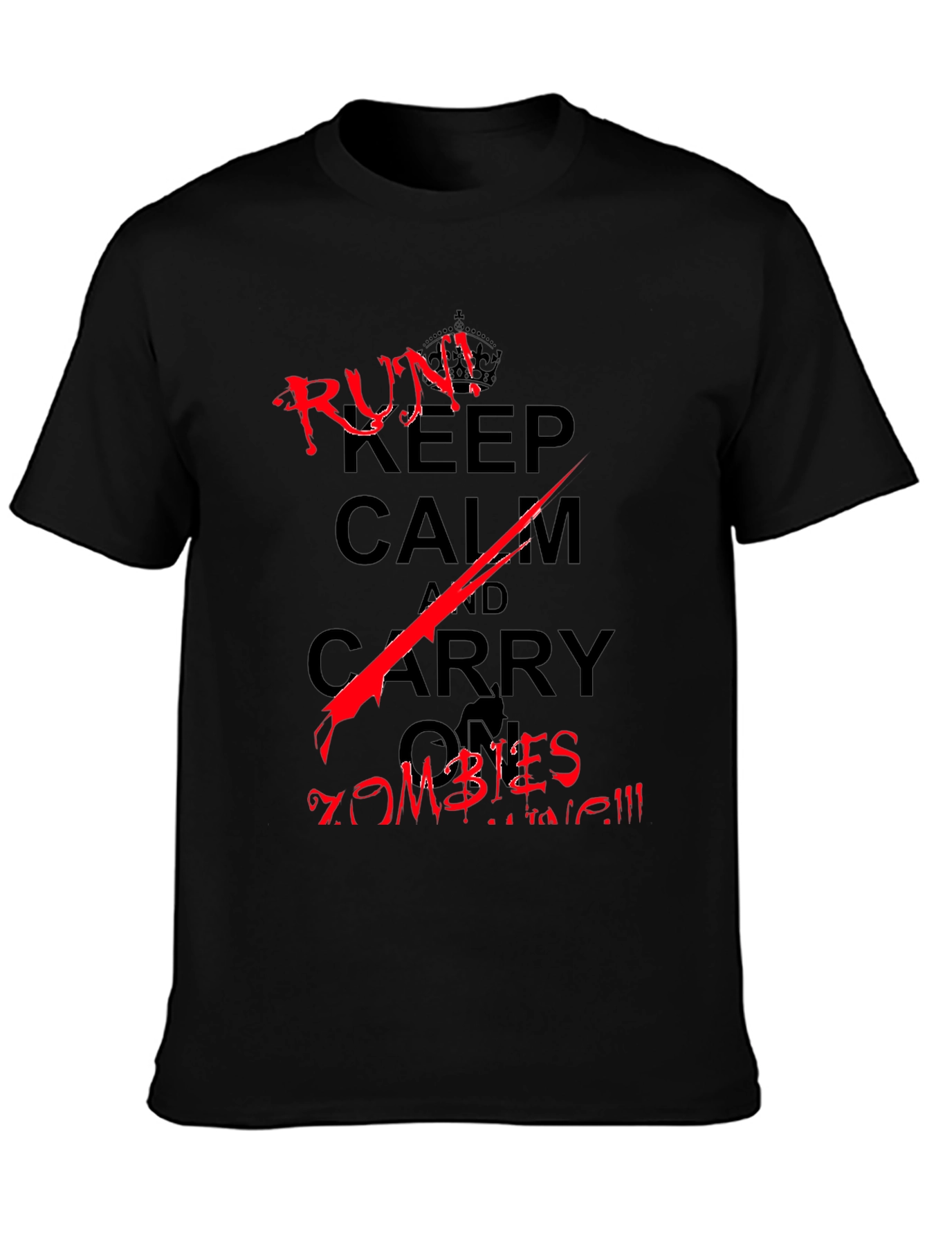 Keep Calm Run From Zombies T-Shirt
