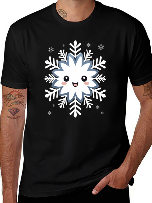 Cute Snowflake Graphic T-Shirt
