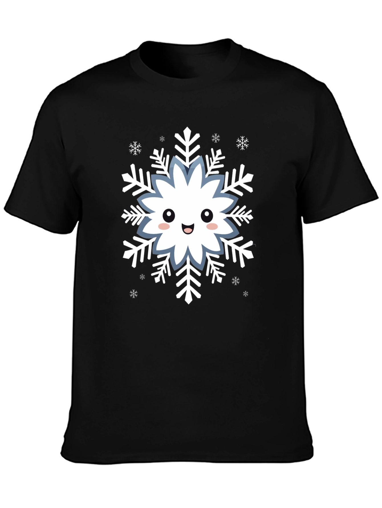 Cute Snowflake Graphic T-Shirt