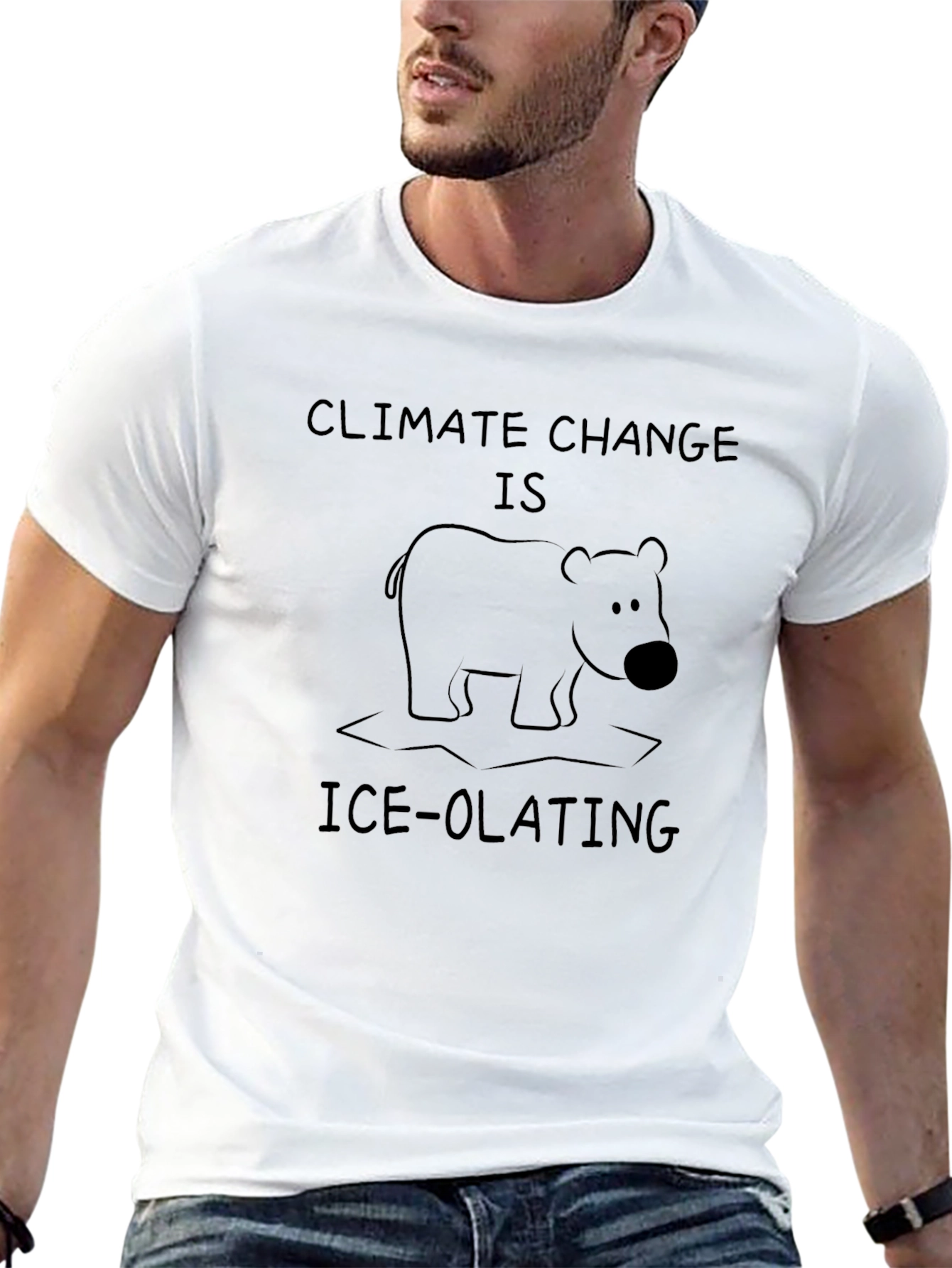 Climate Change Ice-olating Graphic Tee