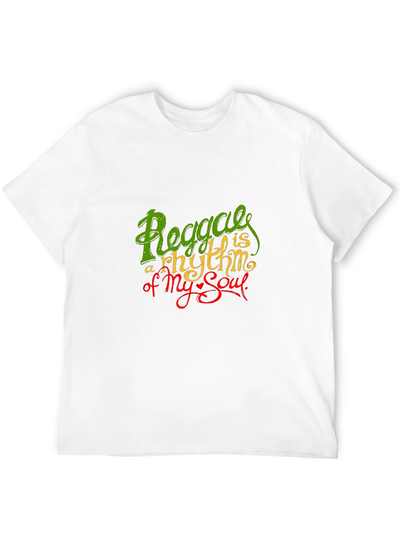 Reggae Rhythm Soul Graphic Black T-Shirt