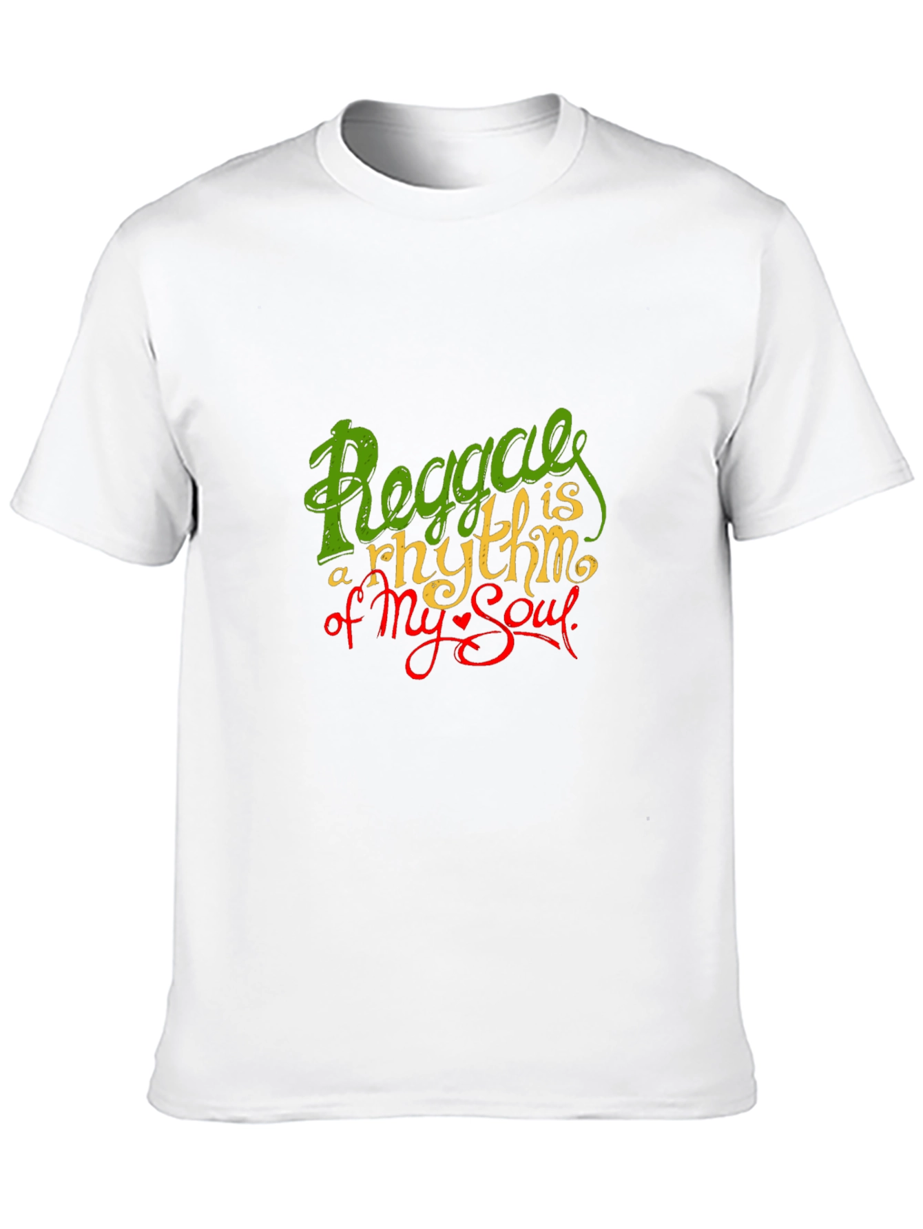 Reggae Rhythm Soul Graphic Black T-Shirt