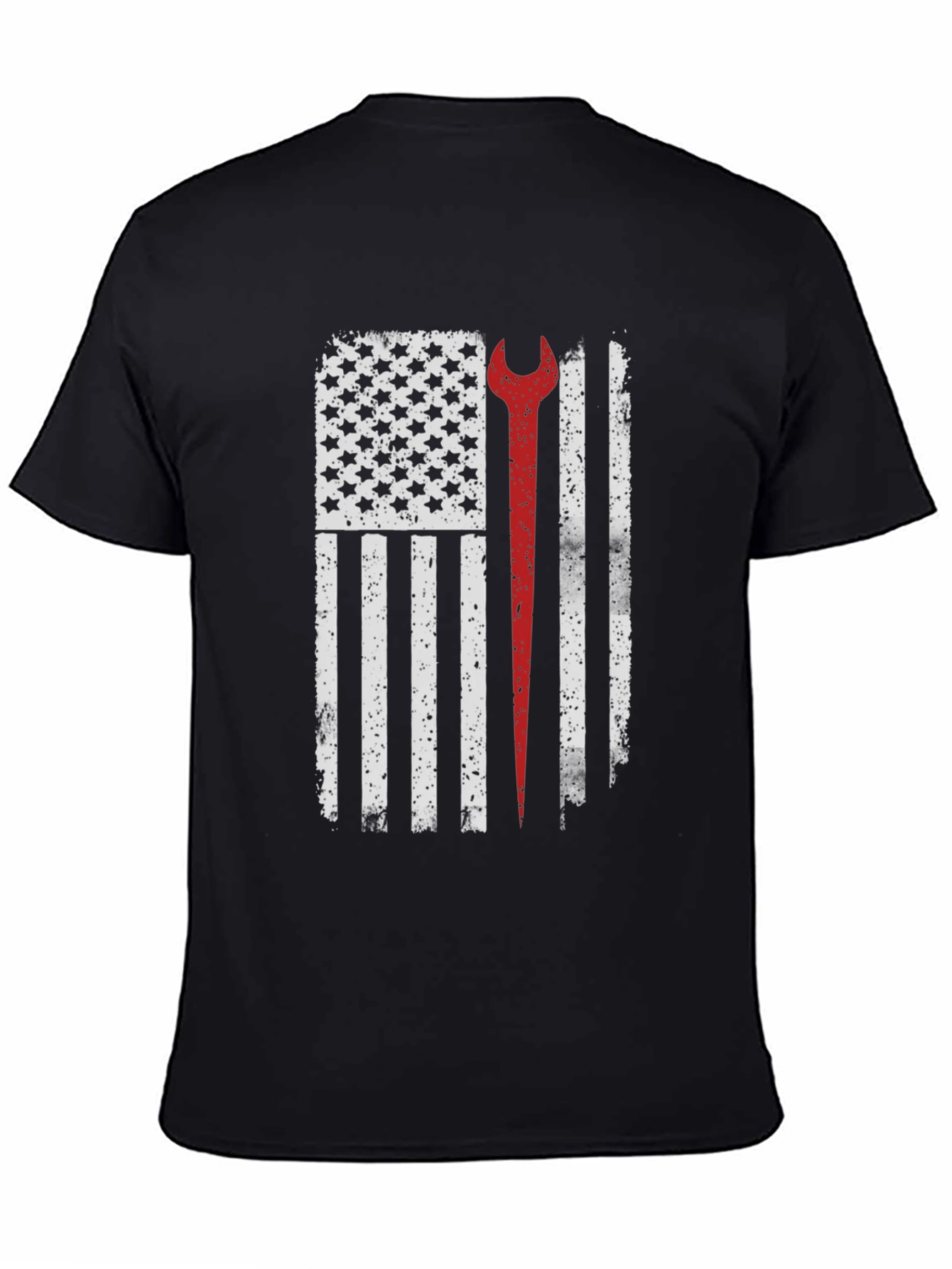 Mechanic American Flag Graphic T-Shirt