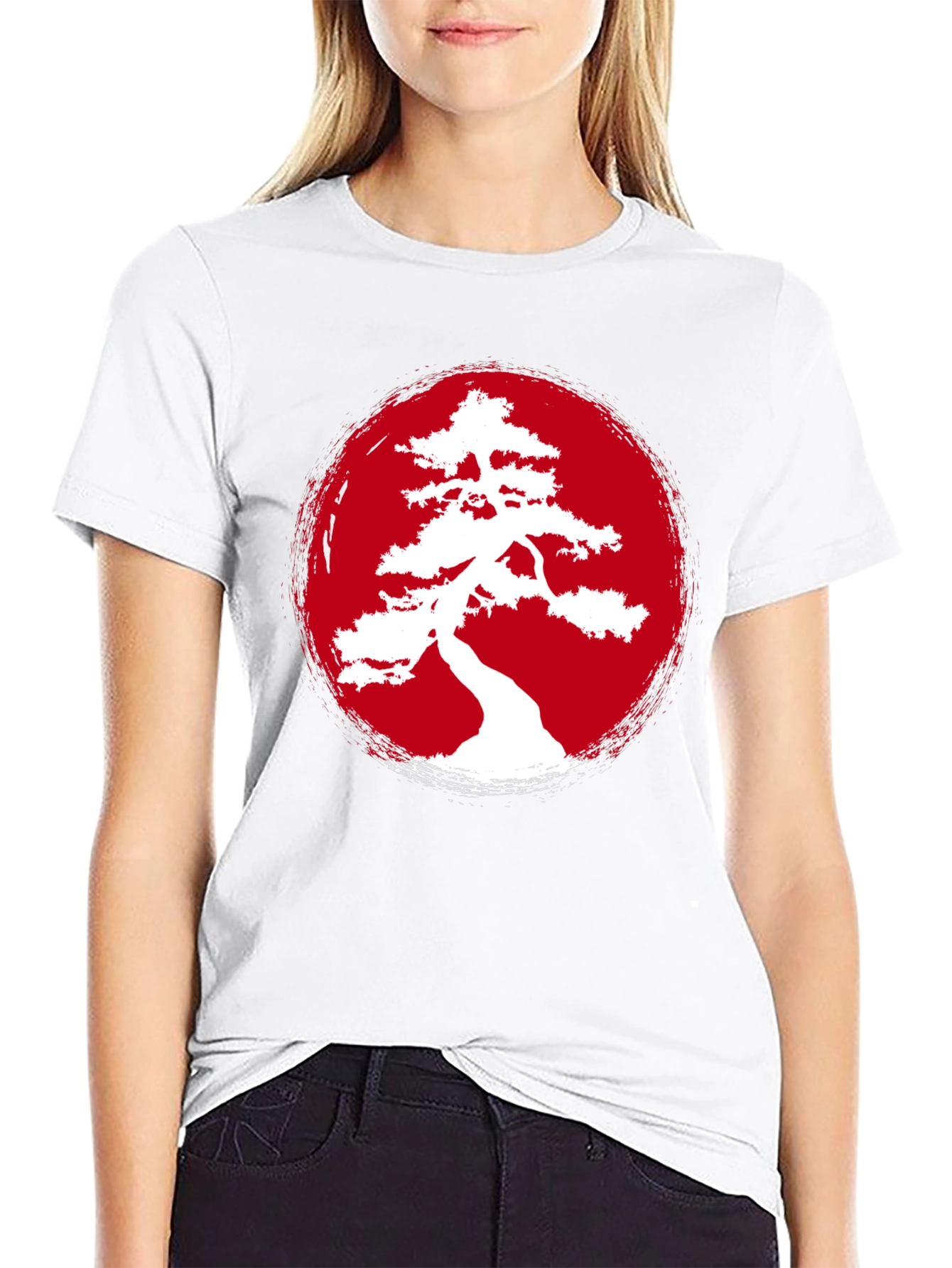 Bonsai Tree T-Shirt - Rising Sun Design