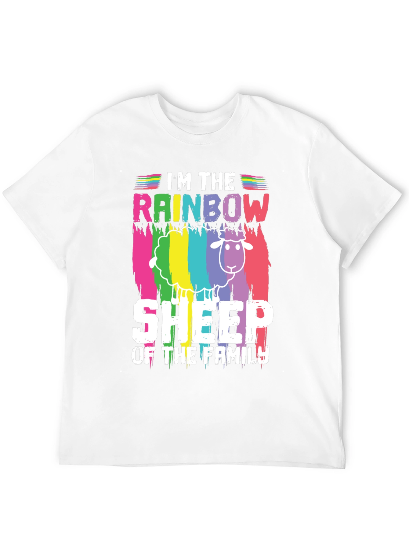 Rainbow Sheep Family Pride T-Shirt