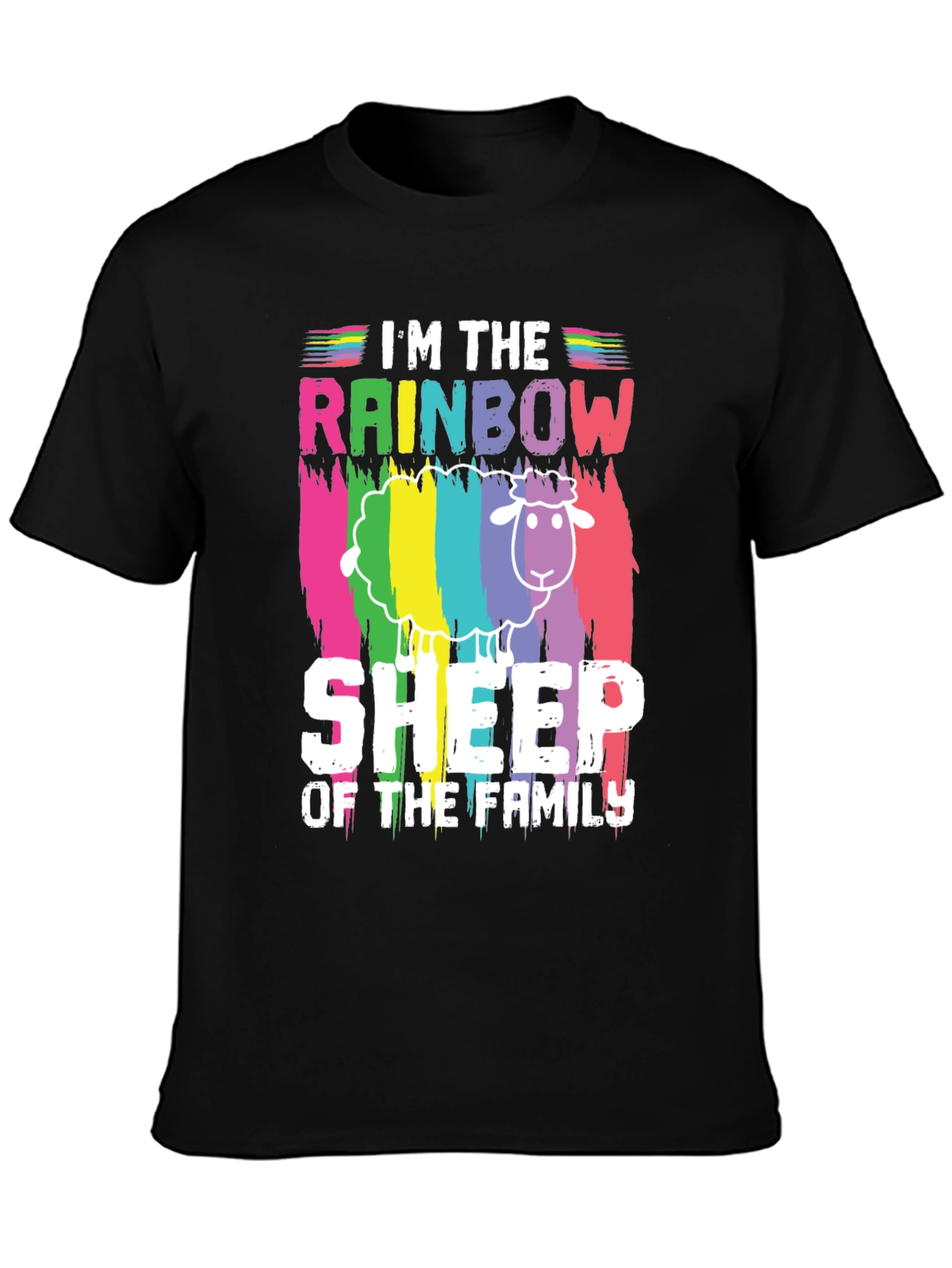 Rainbow Sheep Family Pride T-Shirt
