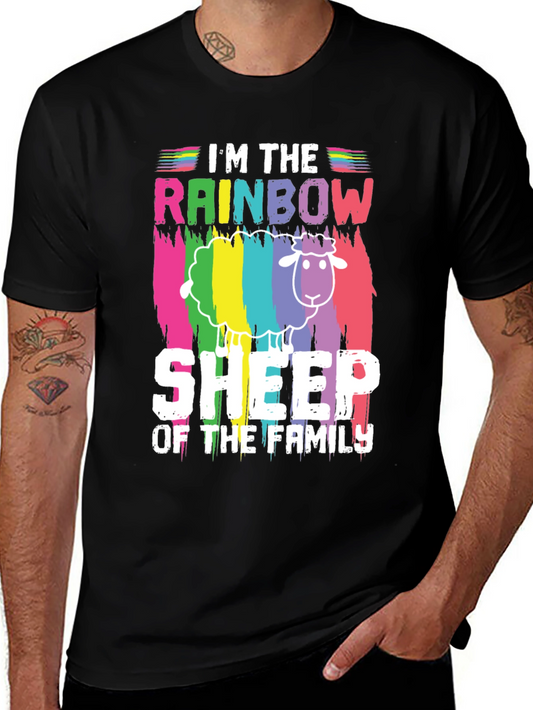 Rainbow Sheep Family Pride T-Shirt