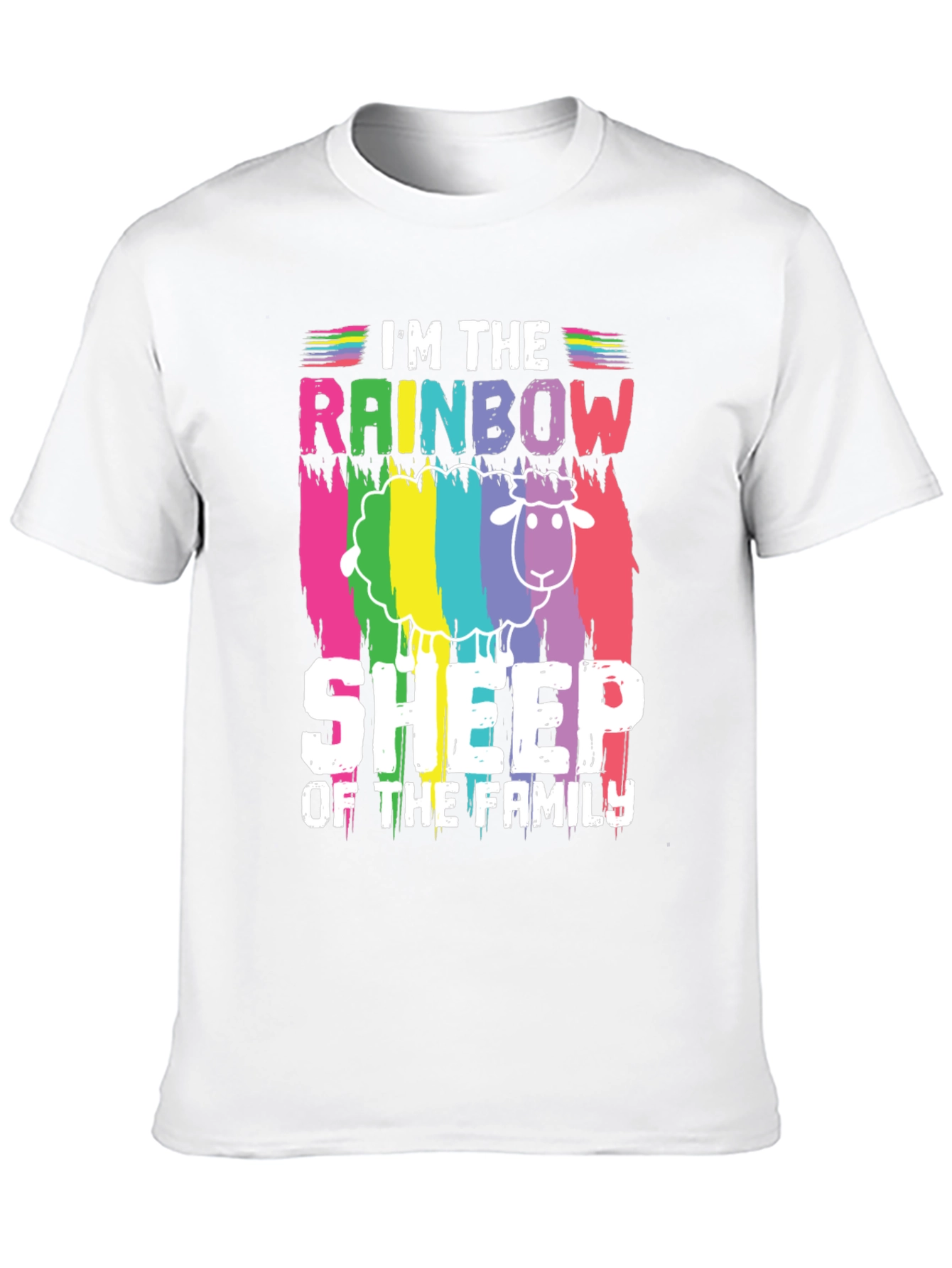 Rainbow Sheep Family Pride T-Shirt
