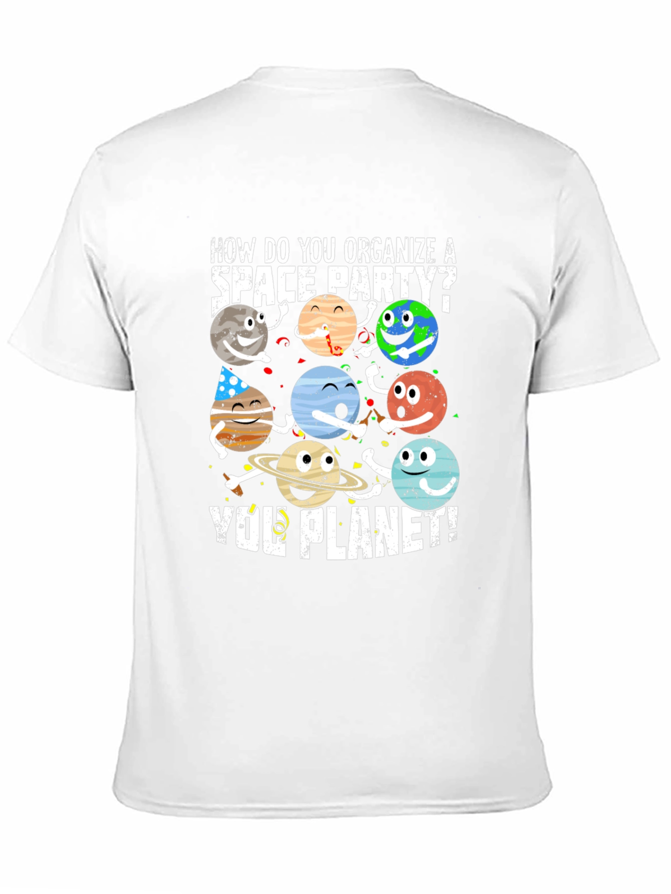 Space Party Planet T-Shirt