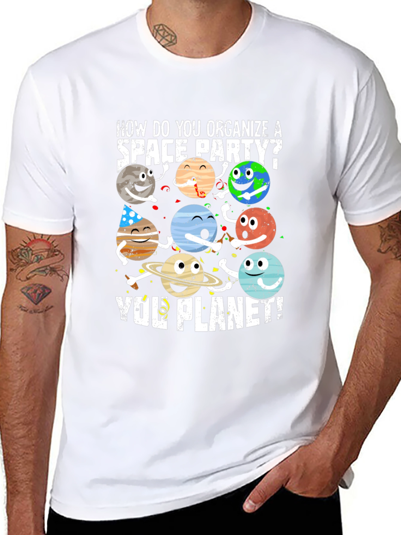Space Party Planet T-Shirt