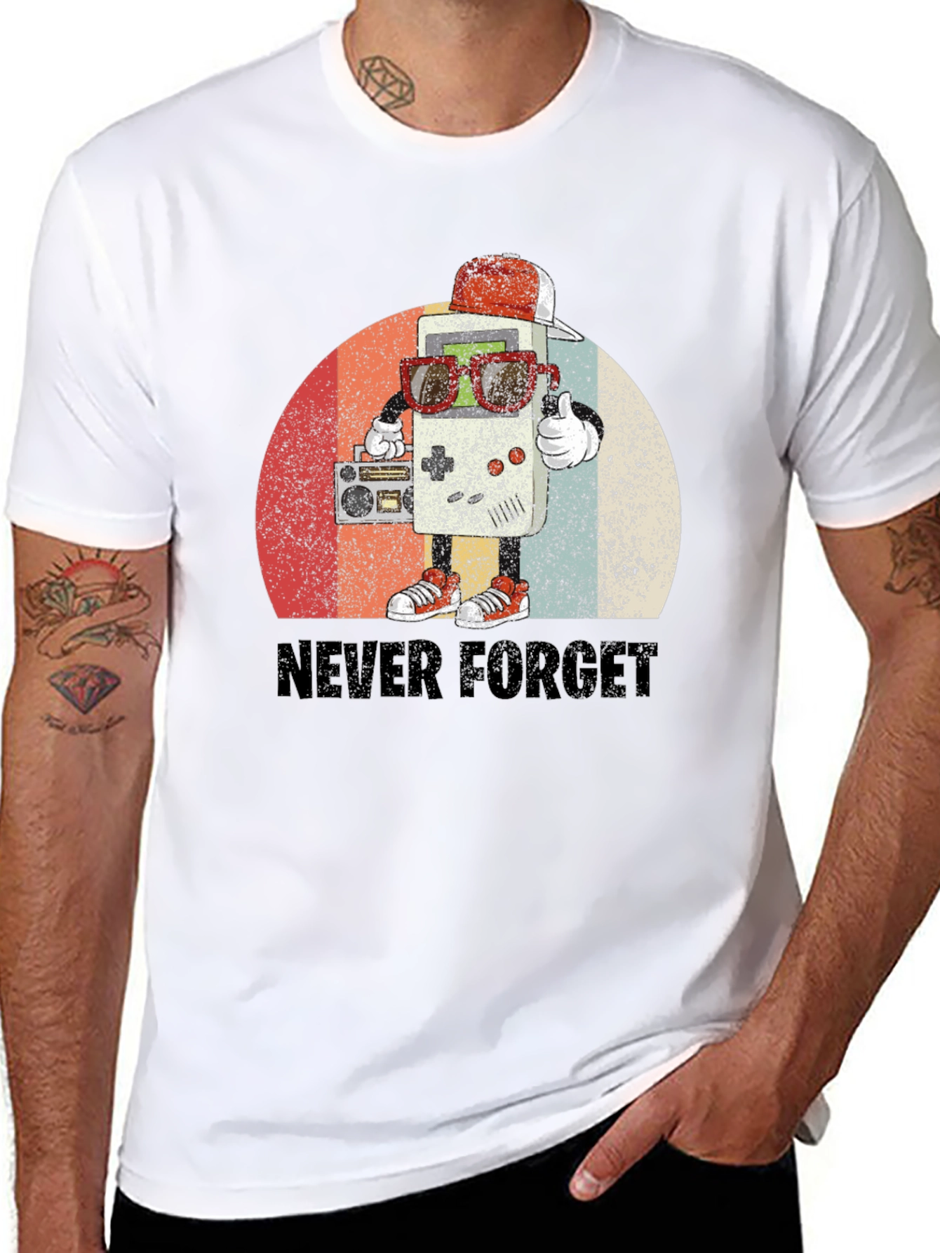 Retro Game Console T-Shirt - Never Forget Tee