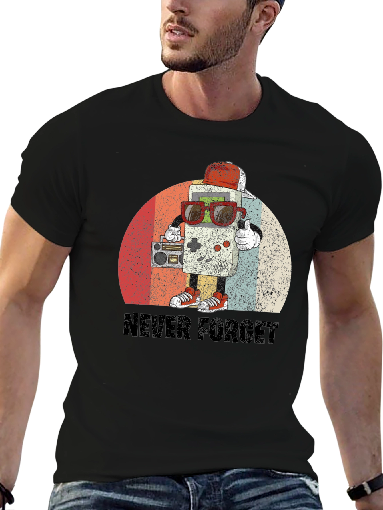 Retro Game Console T-Shirt - Never Forget Tee