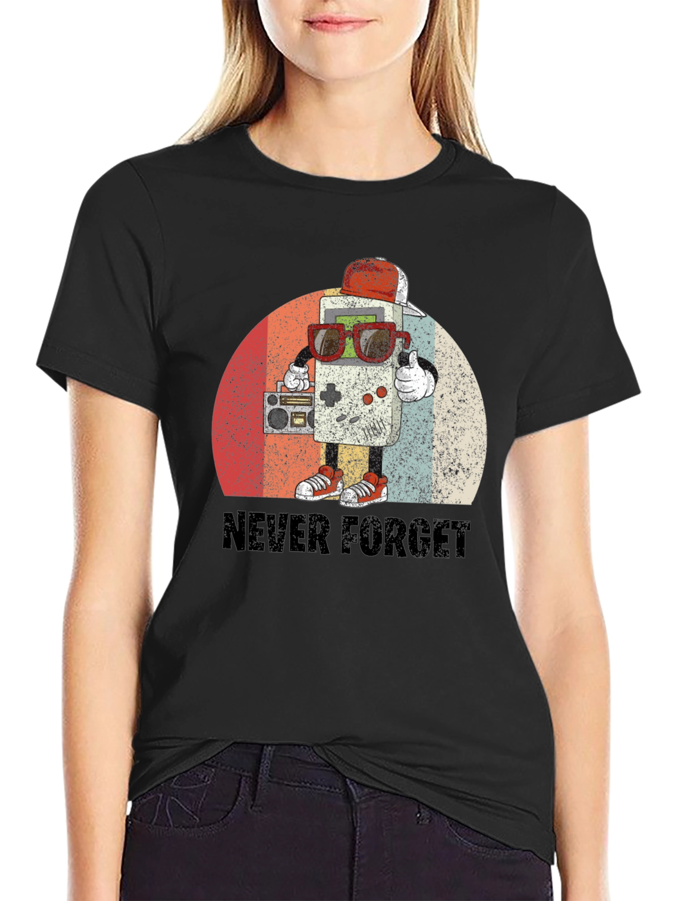 Retro Game Console T-Shirt - Never Forget Tee