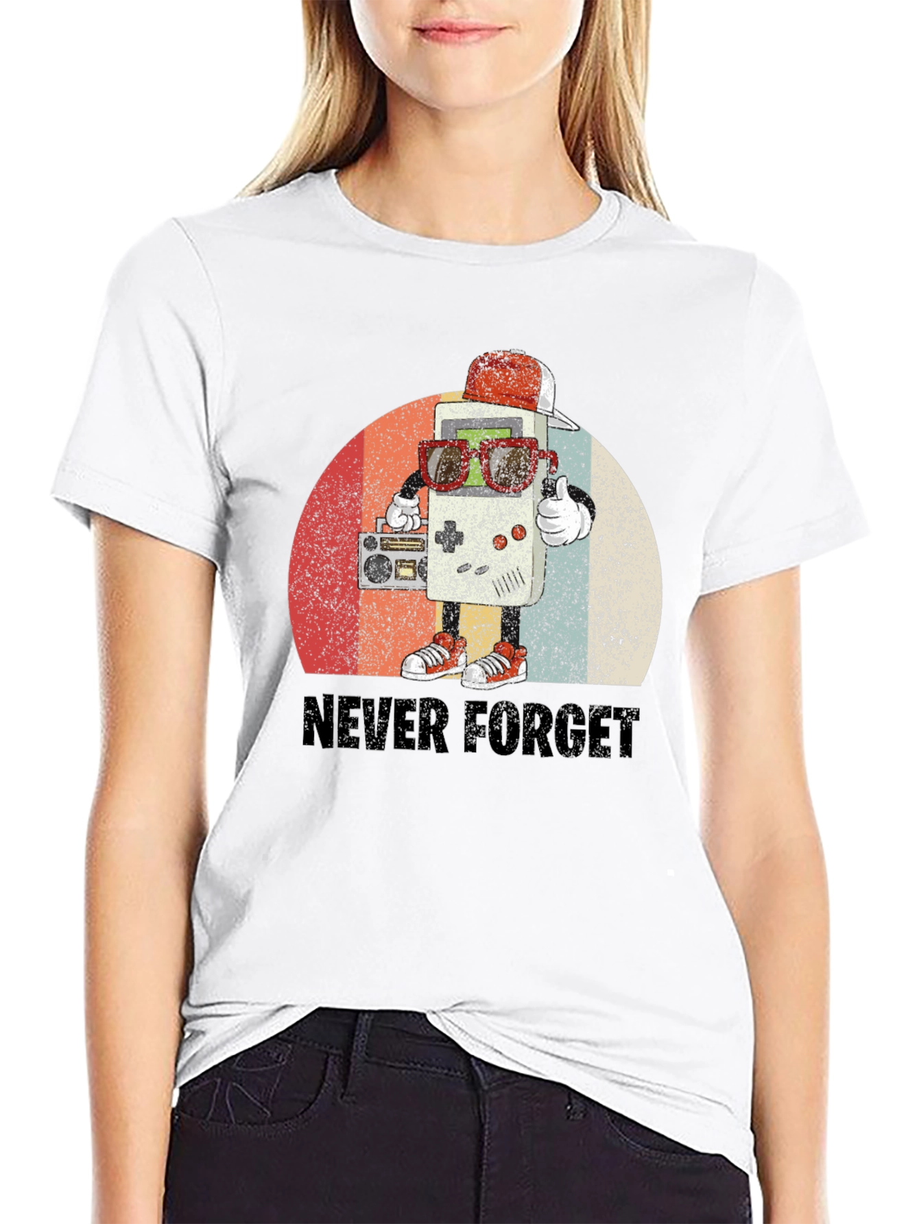 Retro Game Console T-Shirt - Never Forget Tee