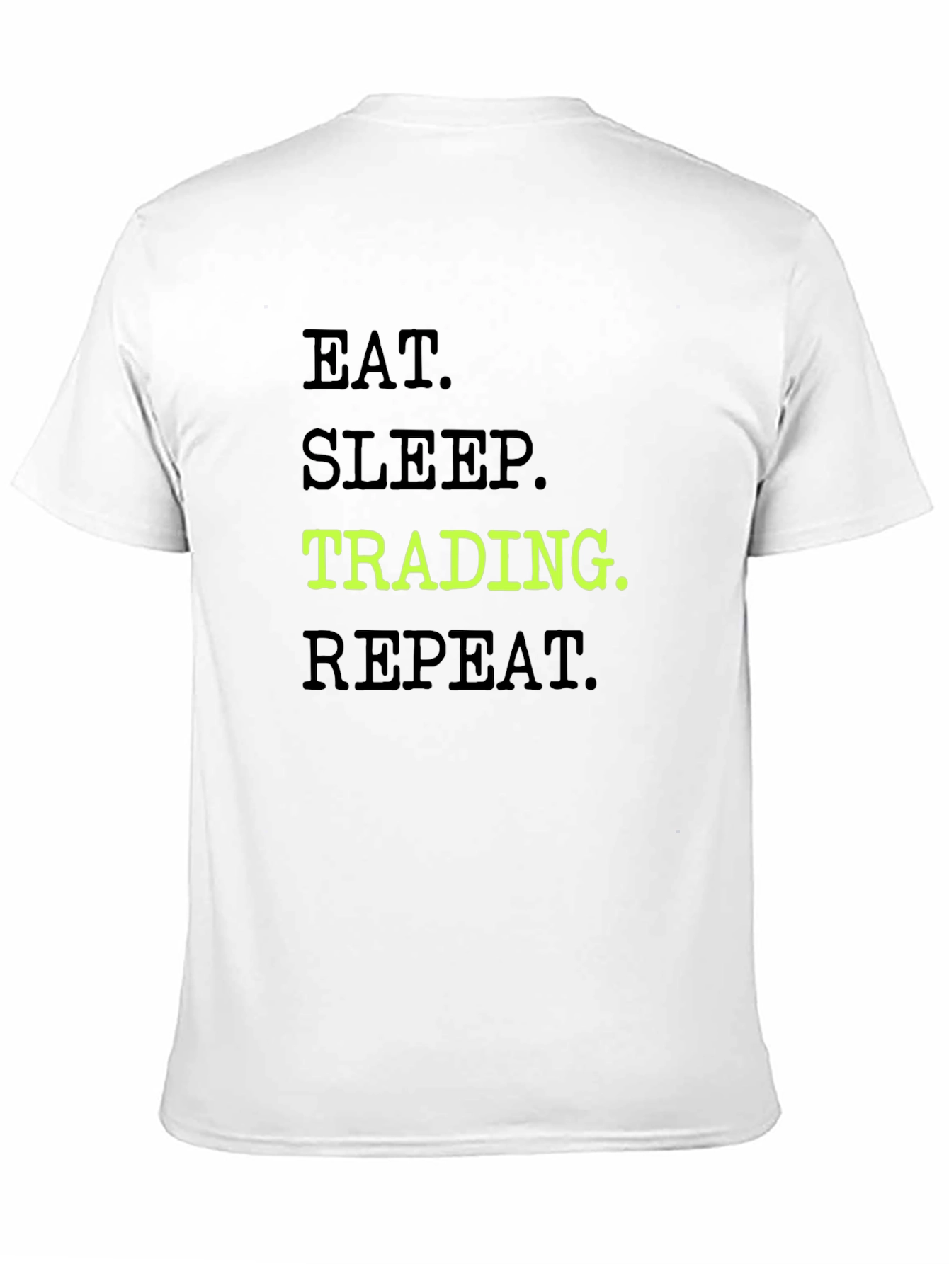 Eat Sleep Trading Repeat Black Graphic Tee
