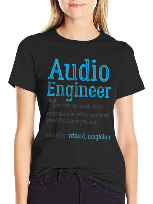 Audio Engineer T-Shirt - Wizard Magician Definition