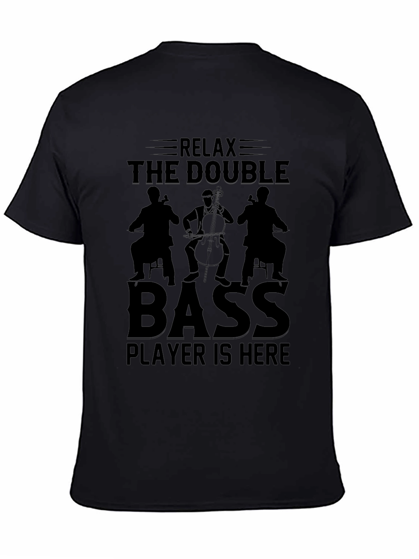 Relax Double Bass Player T-Shirt - Music Tee