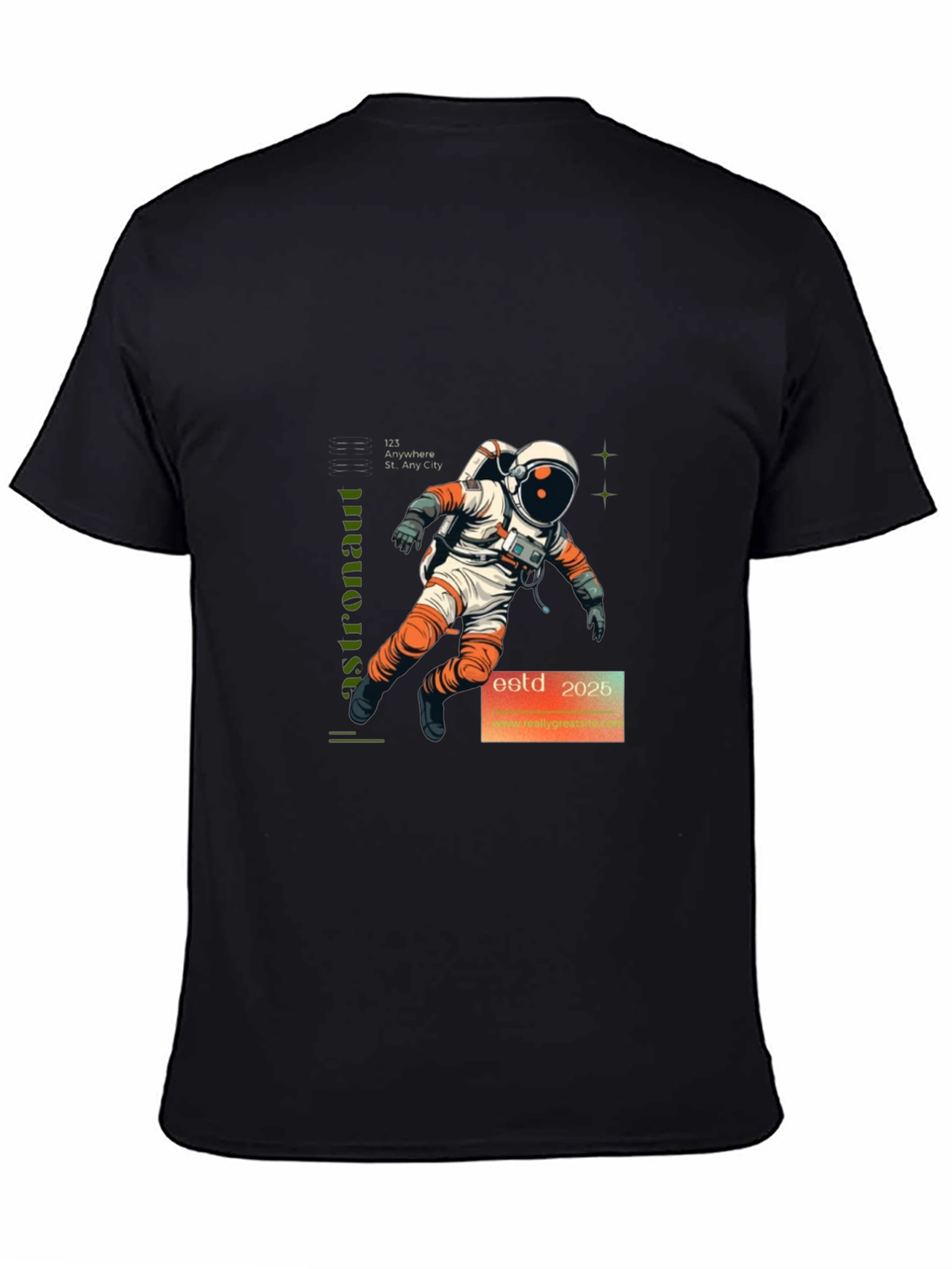 Astronaut Graphic Print T-Shirt