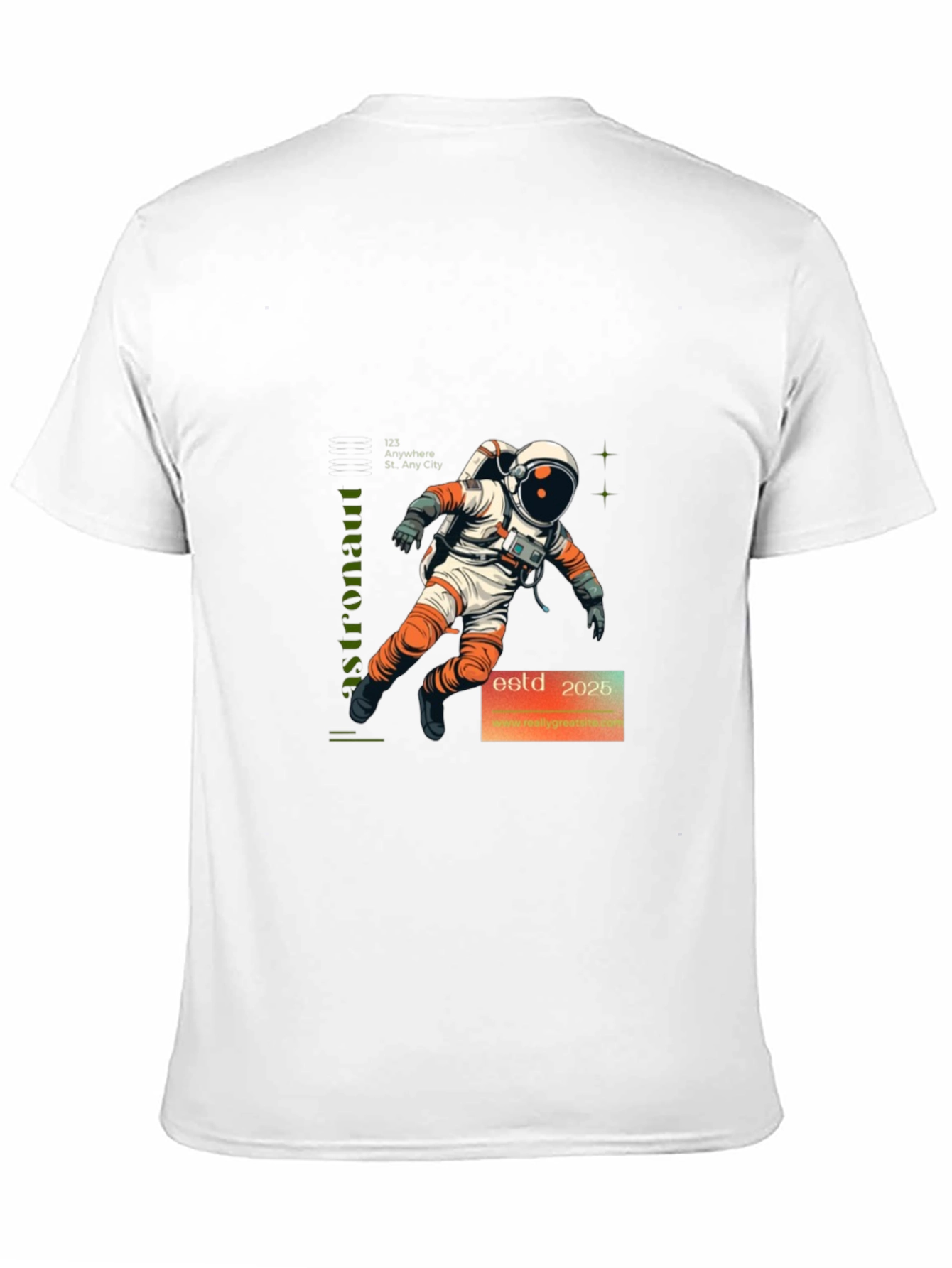 Astronaut Graphic Print T-Shirt