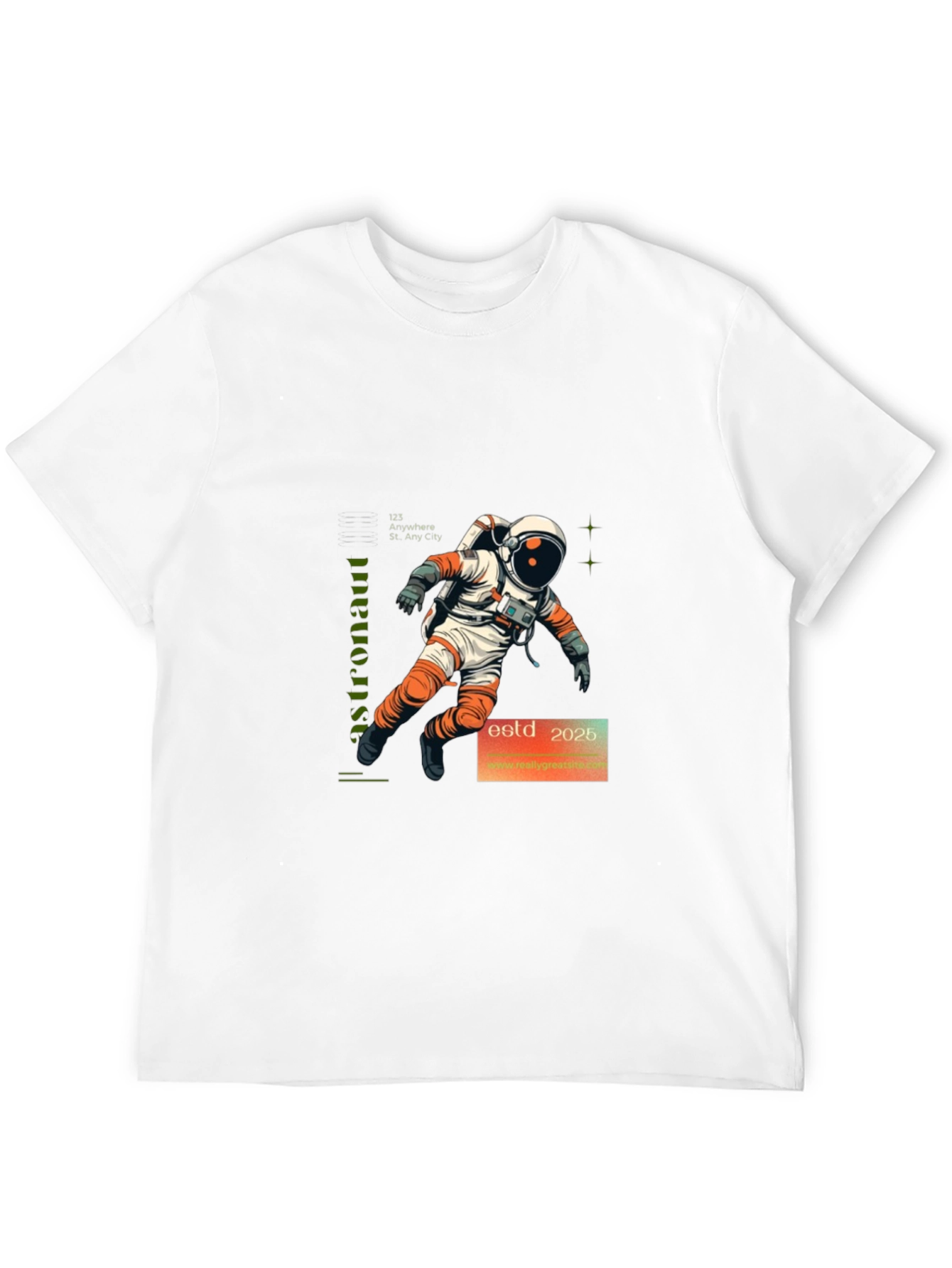 Astronaut Graphic Print T-Shirt