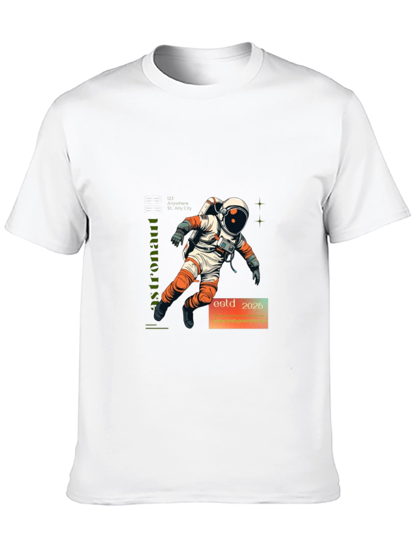 Astronaut Graphic Print T-Shirt
