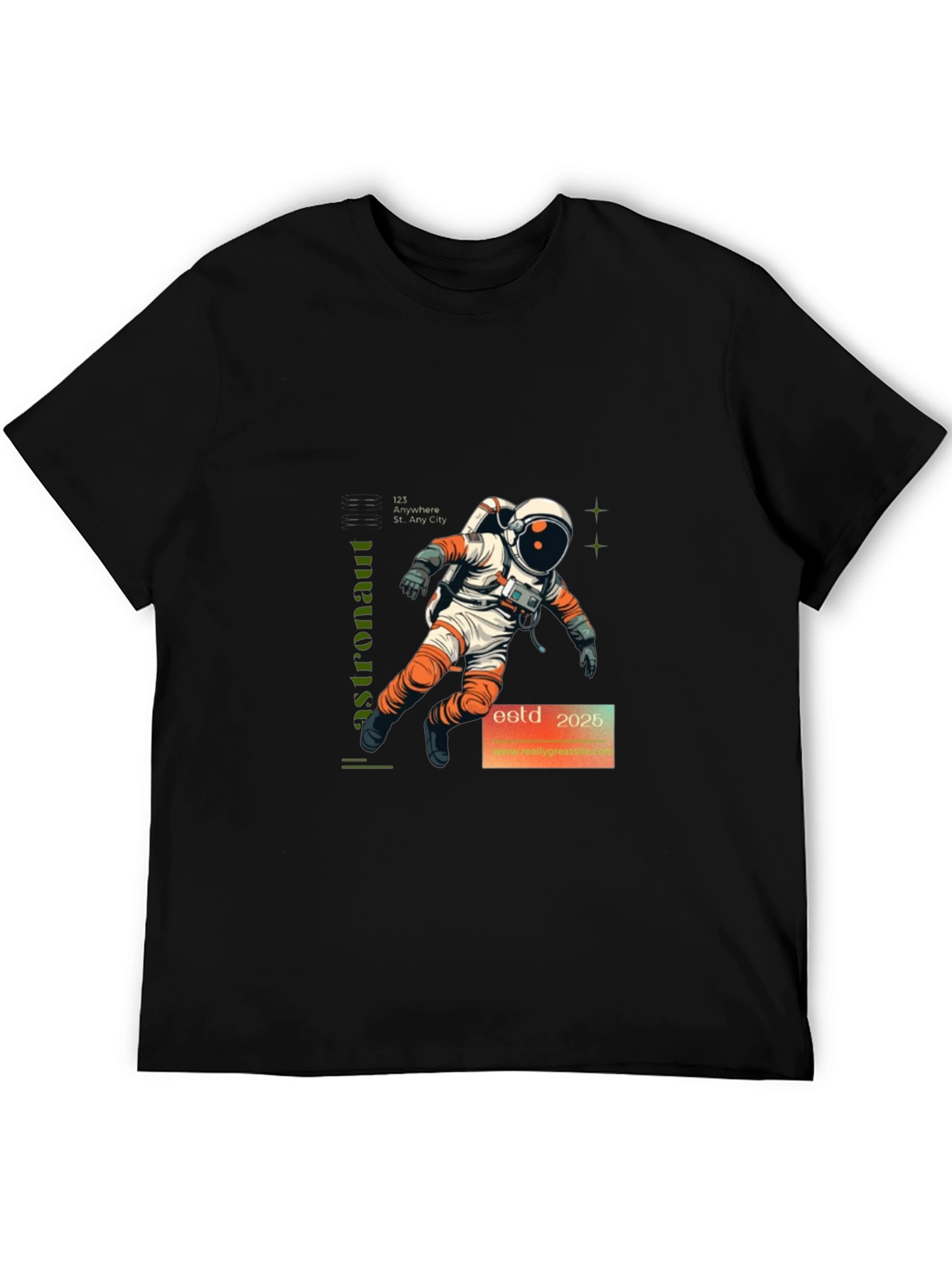 Astronaut Graphic Print T-Shirt