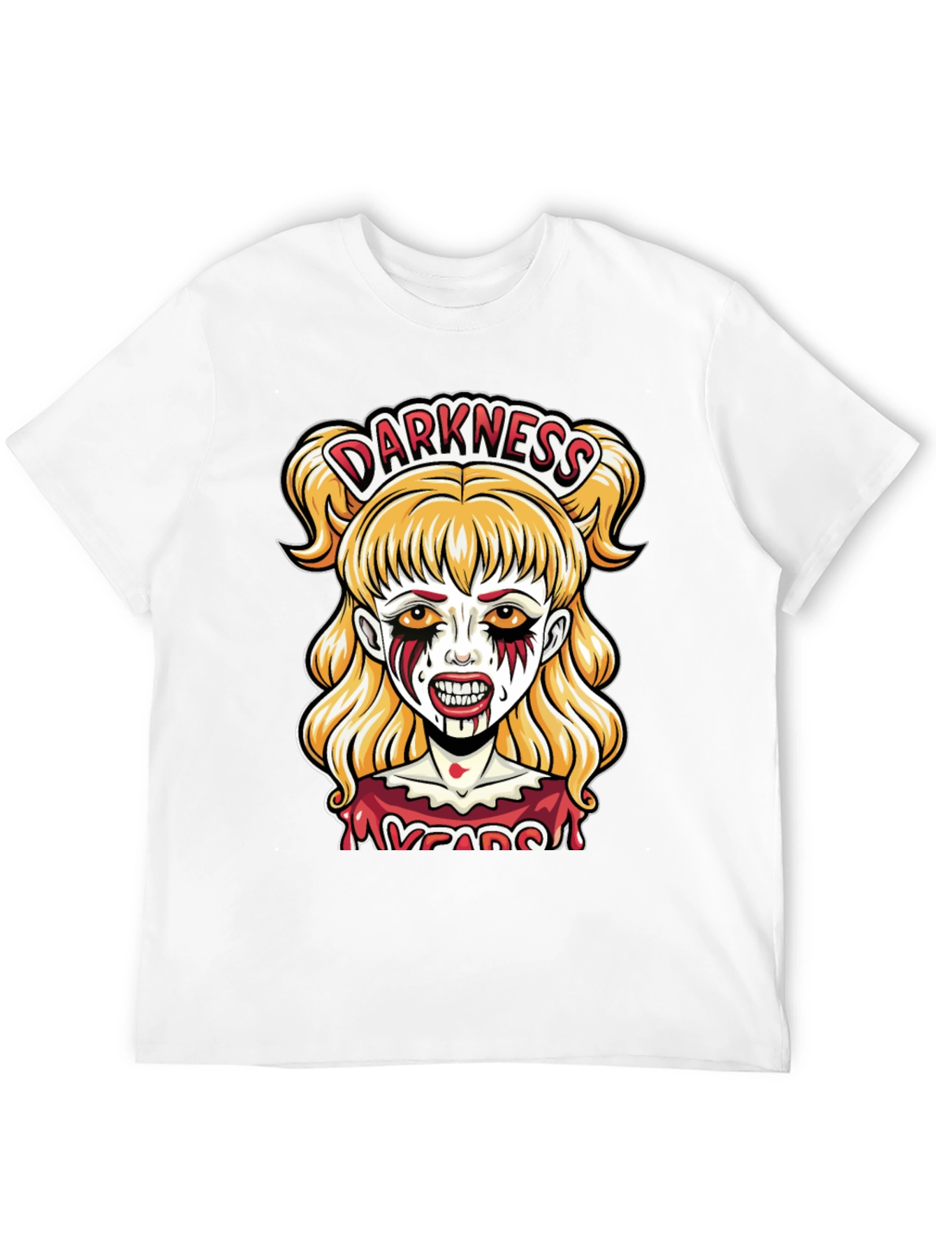 Darkness Girl Graphic Tee - Horror T-Shirt