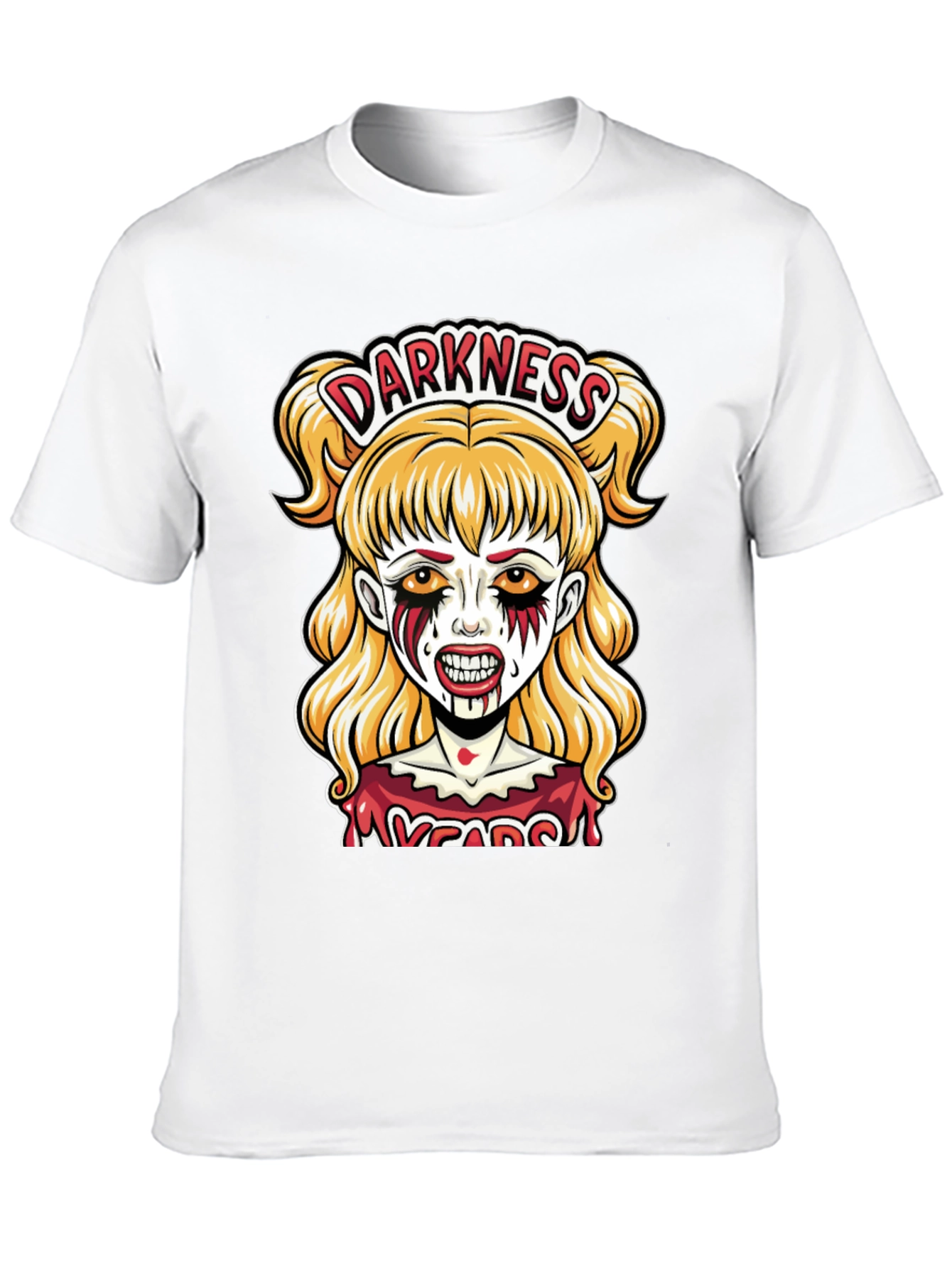 Darkness Girl Graphic Tee - Horror T-Shirt