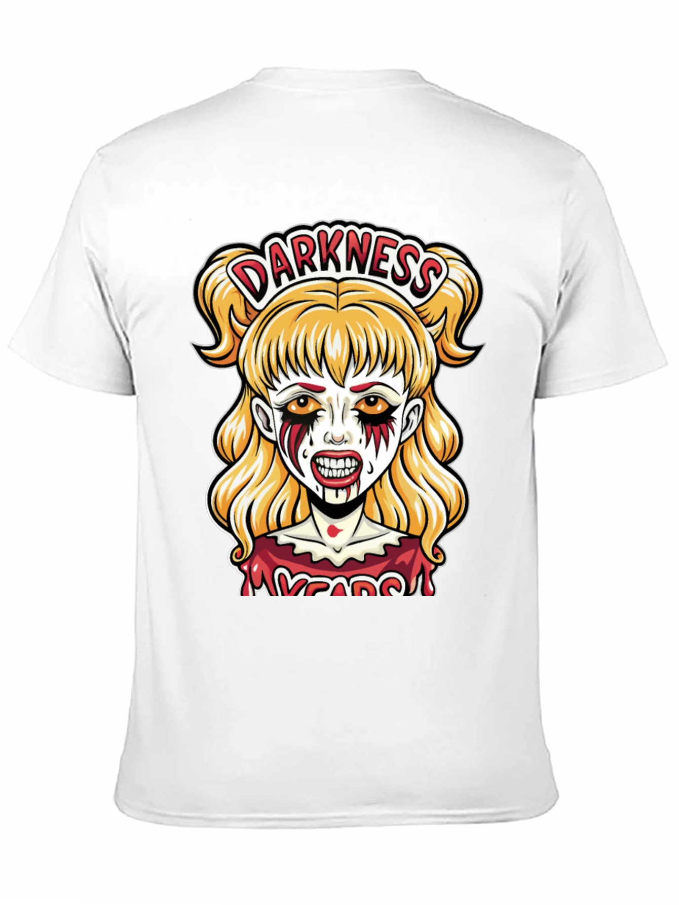 Darkness Girl Graphic Tee - Horror T-Shirt