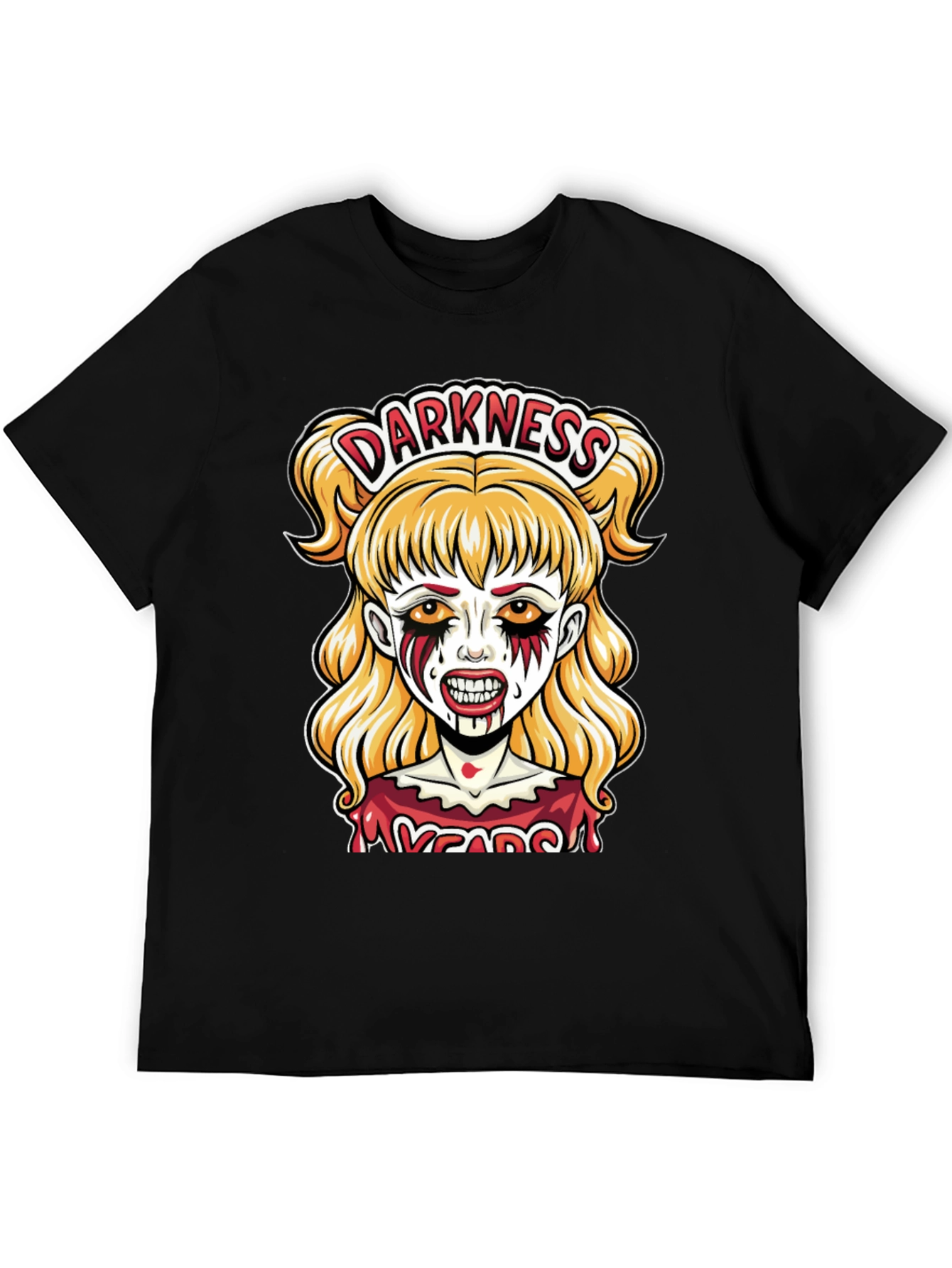 Darkness Girl Graphic Tee - Horror T-Shirt