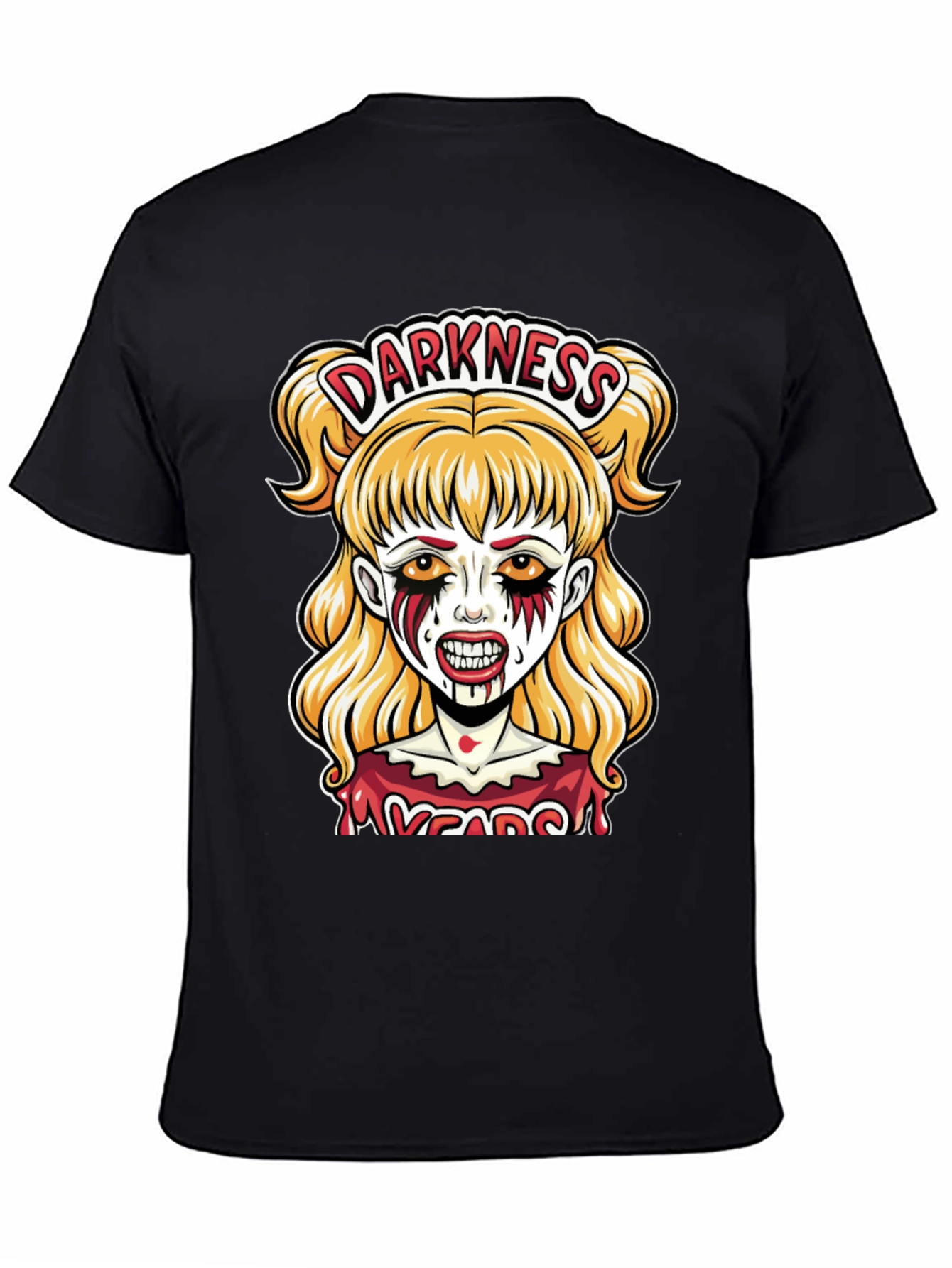 Darkness Girl Graphic Tee - Horror T-Shirt