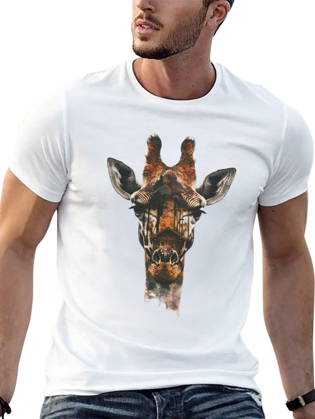Giraffe Graphic Tee - Urban Style