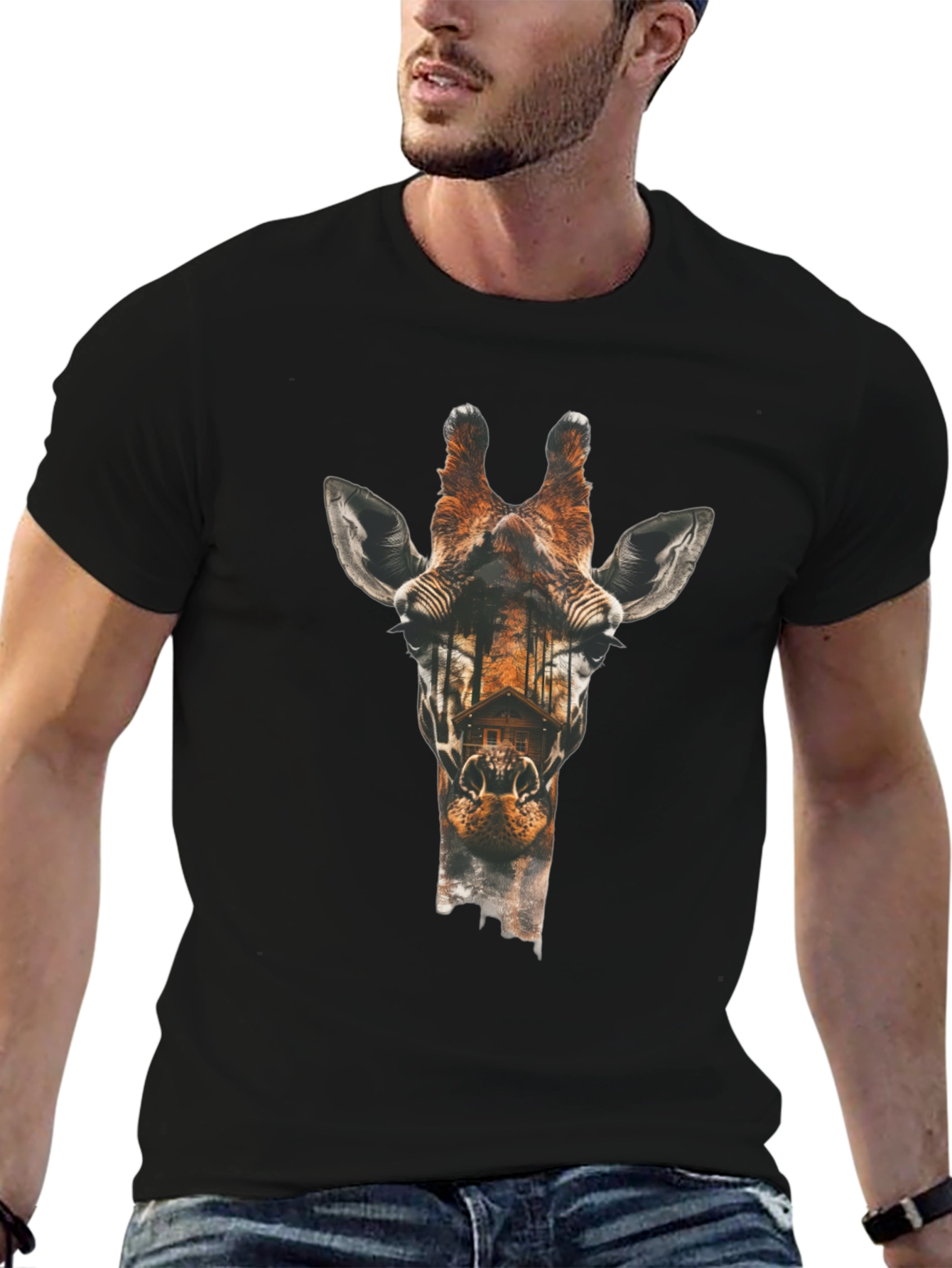 Giraffe Graphic Tee - Urban Style
