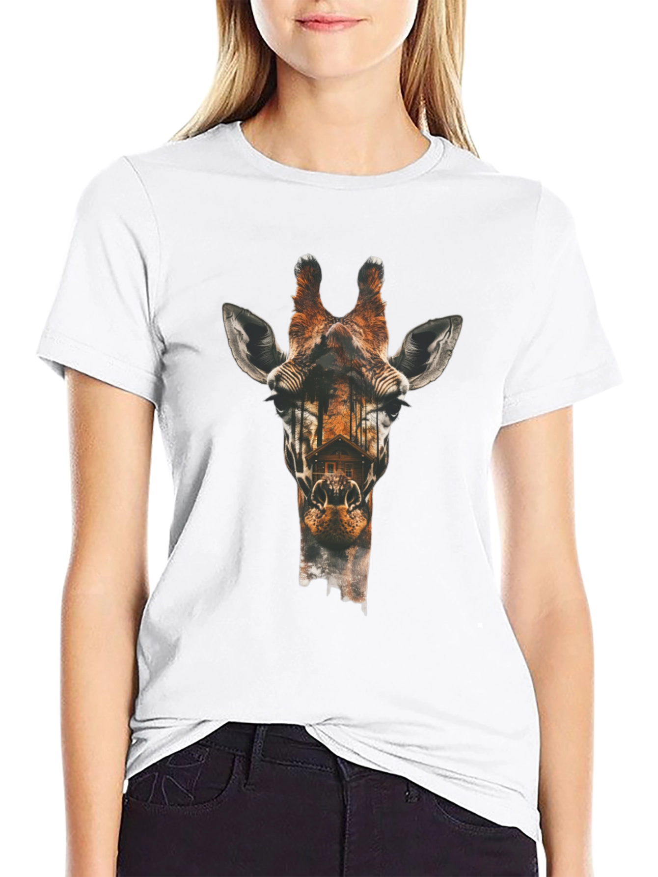 Giraffe Graphic Tee - Urban Style