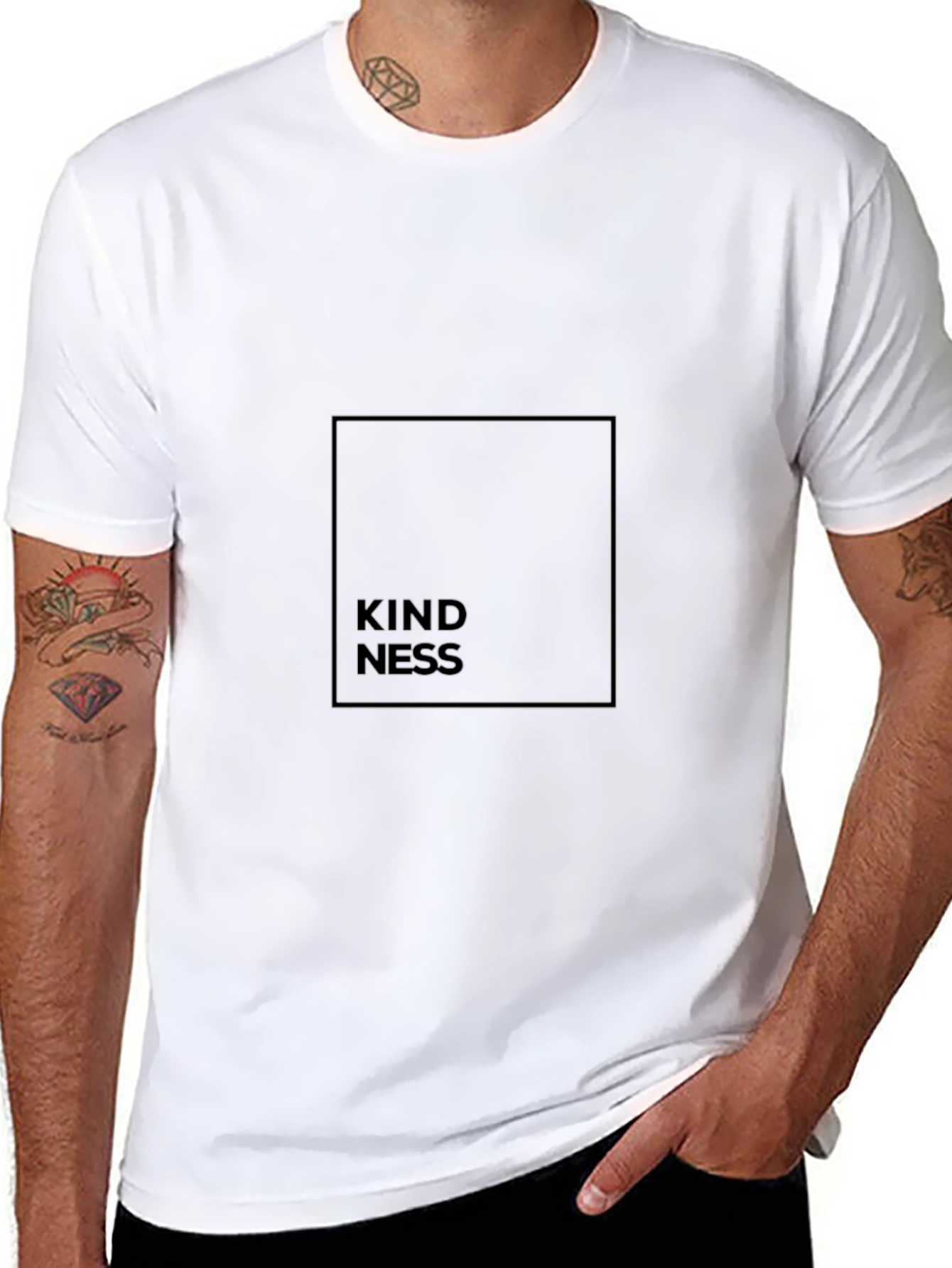 Kindness Black T-Shirt for Men