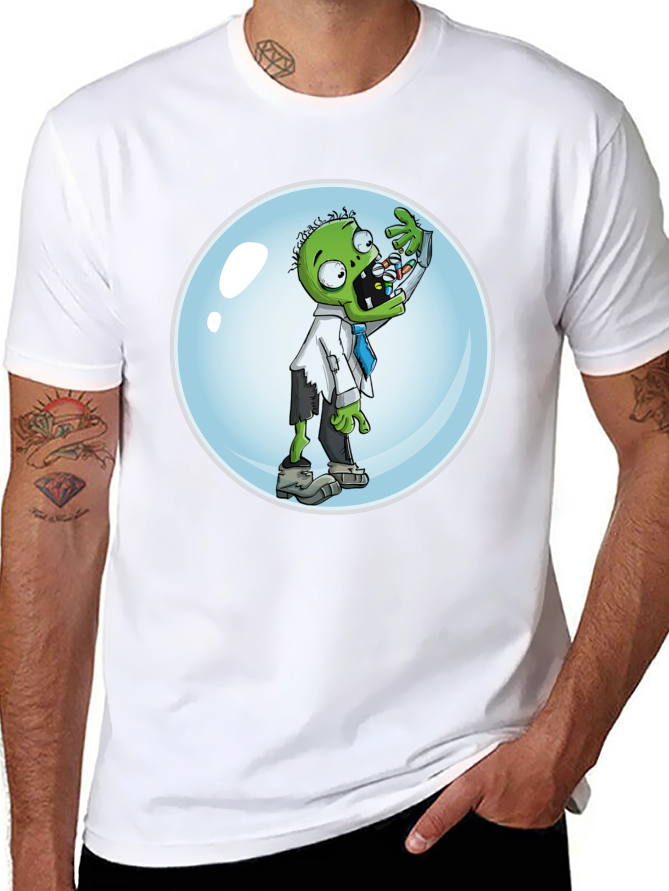Zombie Pill Popper Graphic T-Shirt