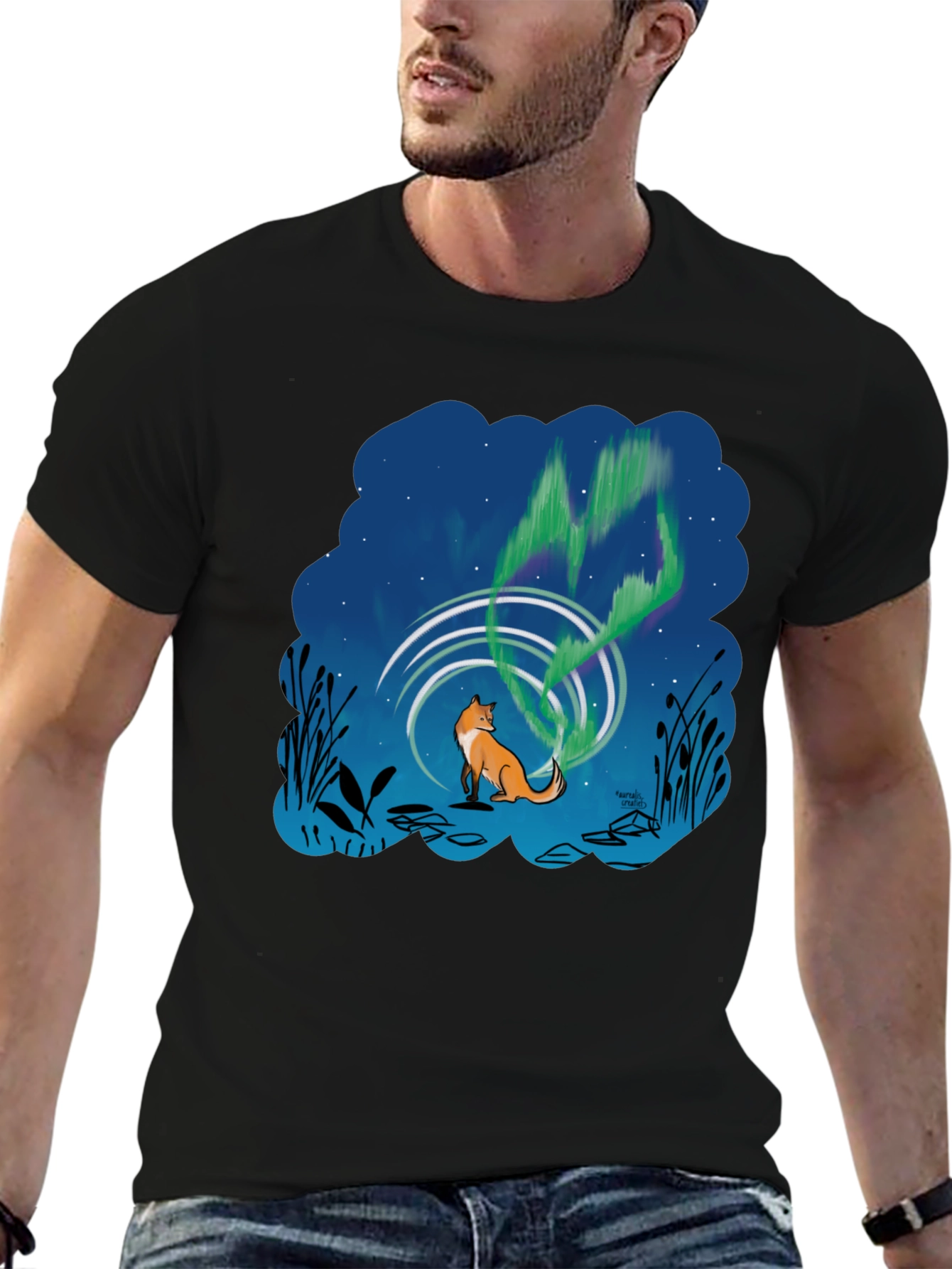 Fox Northern Lights Graphic T-Shirt