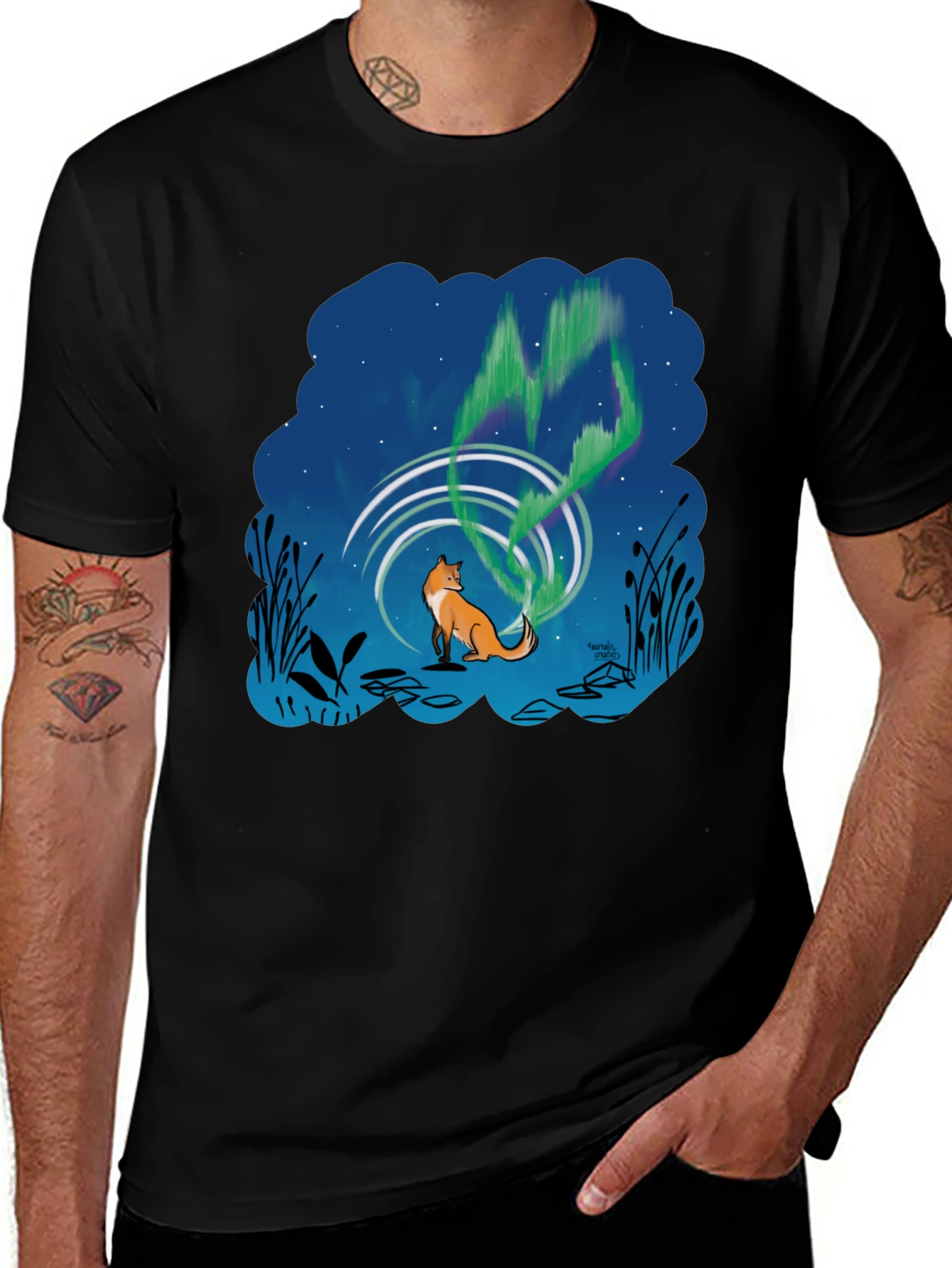 Fox Northern Lights Graphic T-Shirt