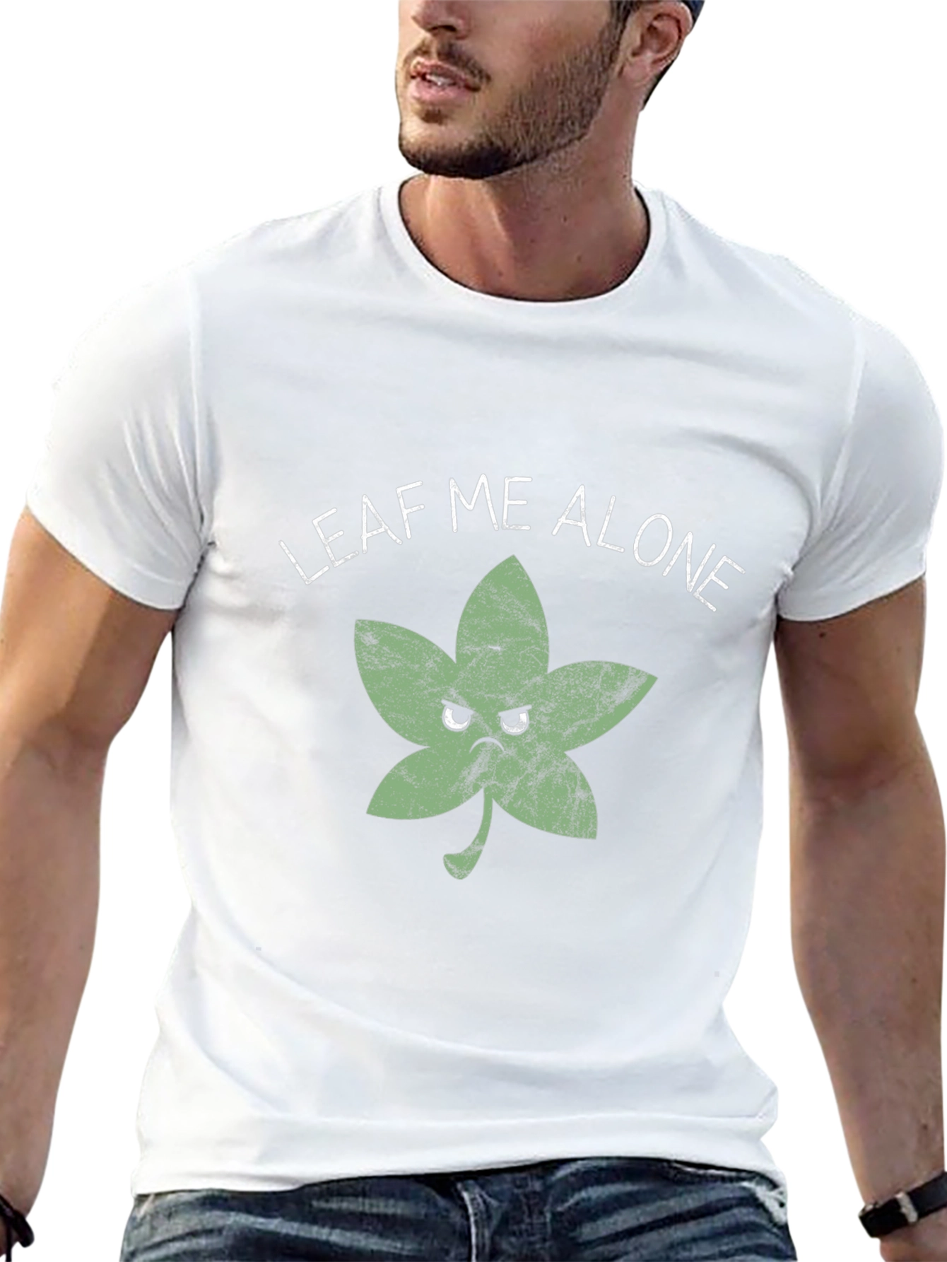 Leaf Me Alone Graphic T-Shirt - Unisex Cotton Tee