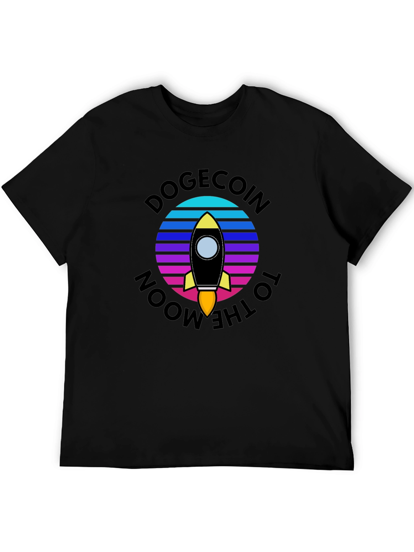 Dogecoin to the Moon Graphic Tee